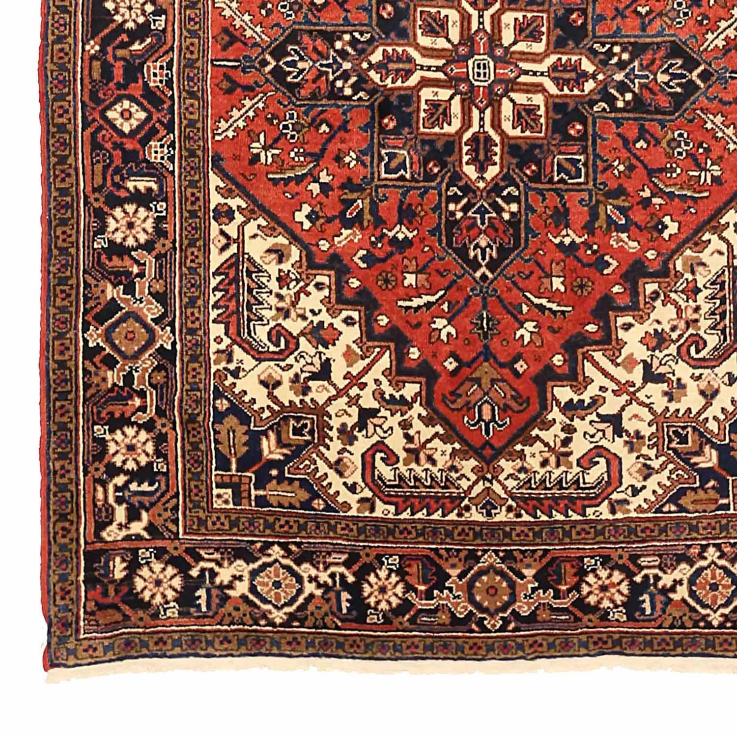 Heriz Serapi Antique Persian Area Rug Heriz Design For Sale