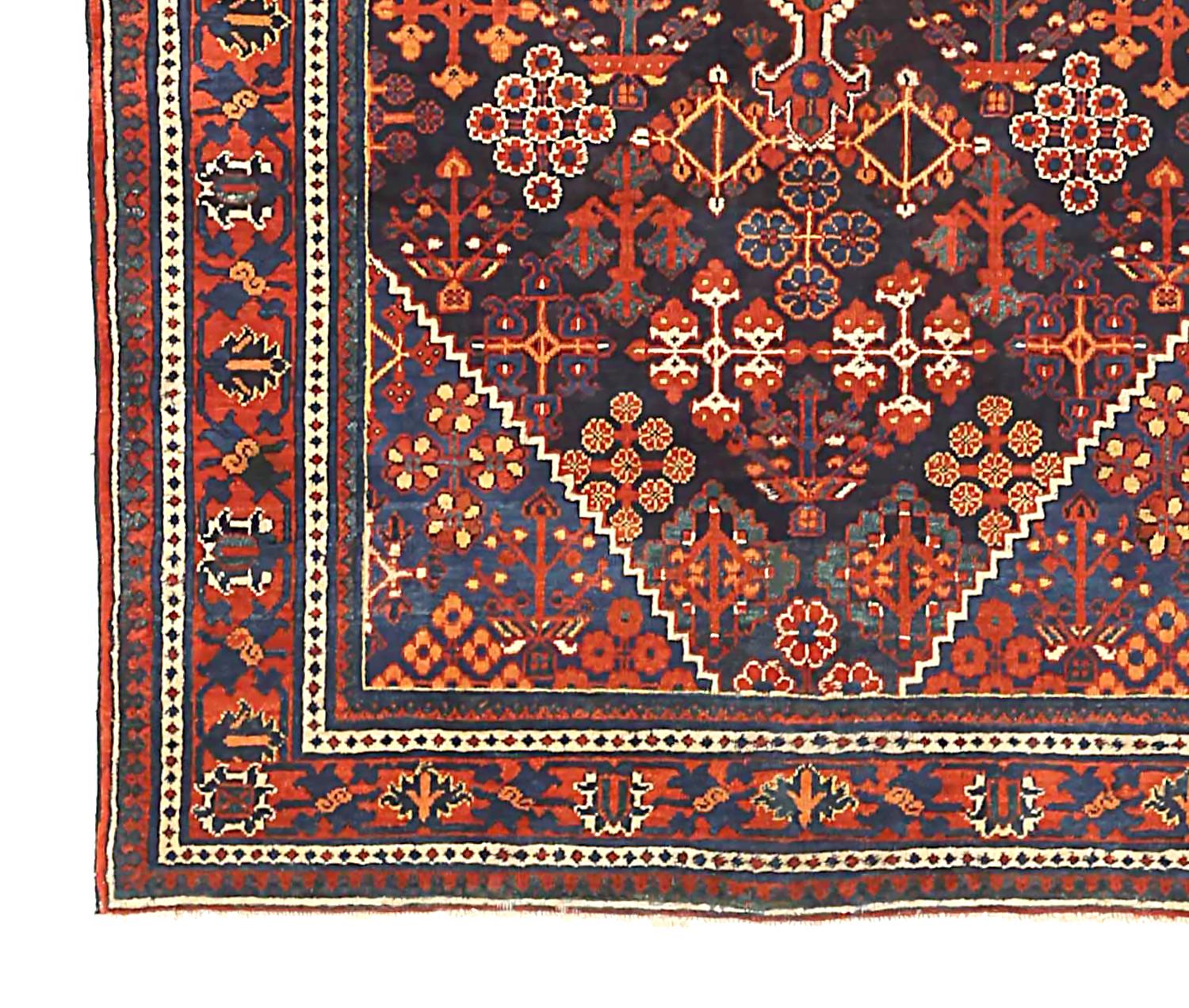Other Antique Persian Area Rug Joshegan Design For Sale