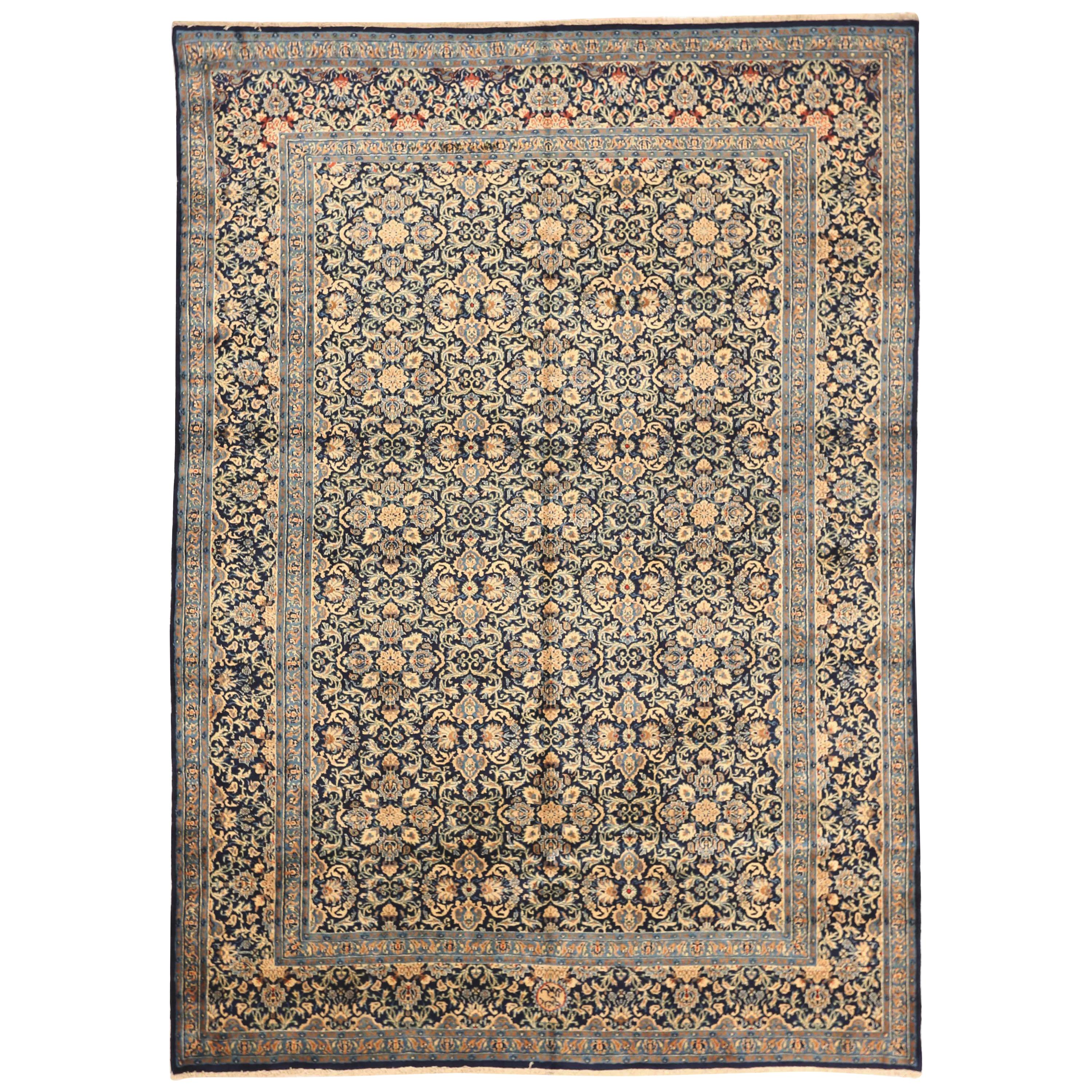 Tapis persan ancien à motif Kashan en vente