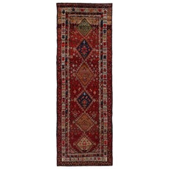 Antique Persian Area Rug Kazak Design