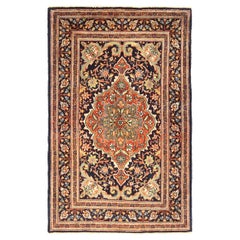 Antiker persischer Teppich im Kermanshah-Design