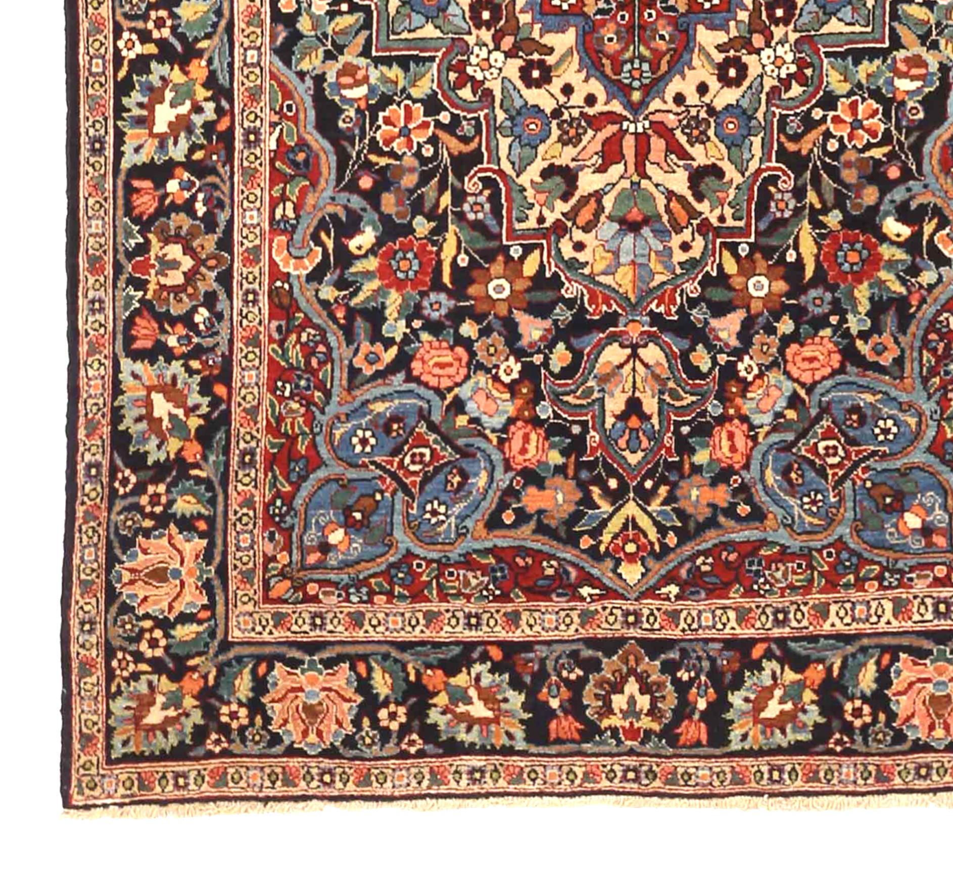 Other Antique Persian Area Rug Kermanshah Design For Sale