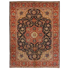 Tapis persan ancien à motif Khoy