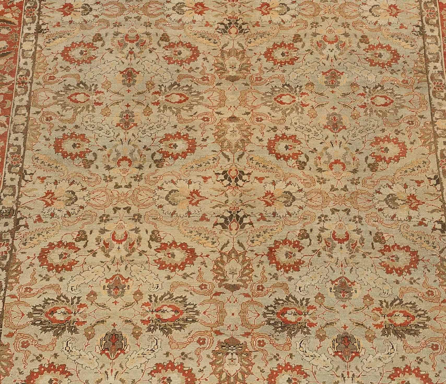 Other Antique Persian Area Rug Khoy Design For Sale