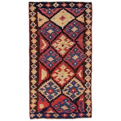 Vintage Persian Area Rug Kilim Design