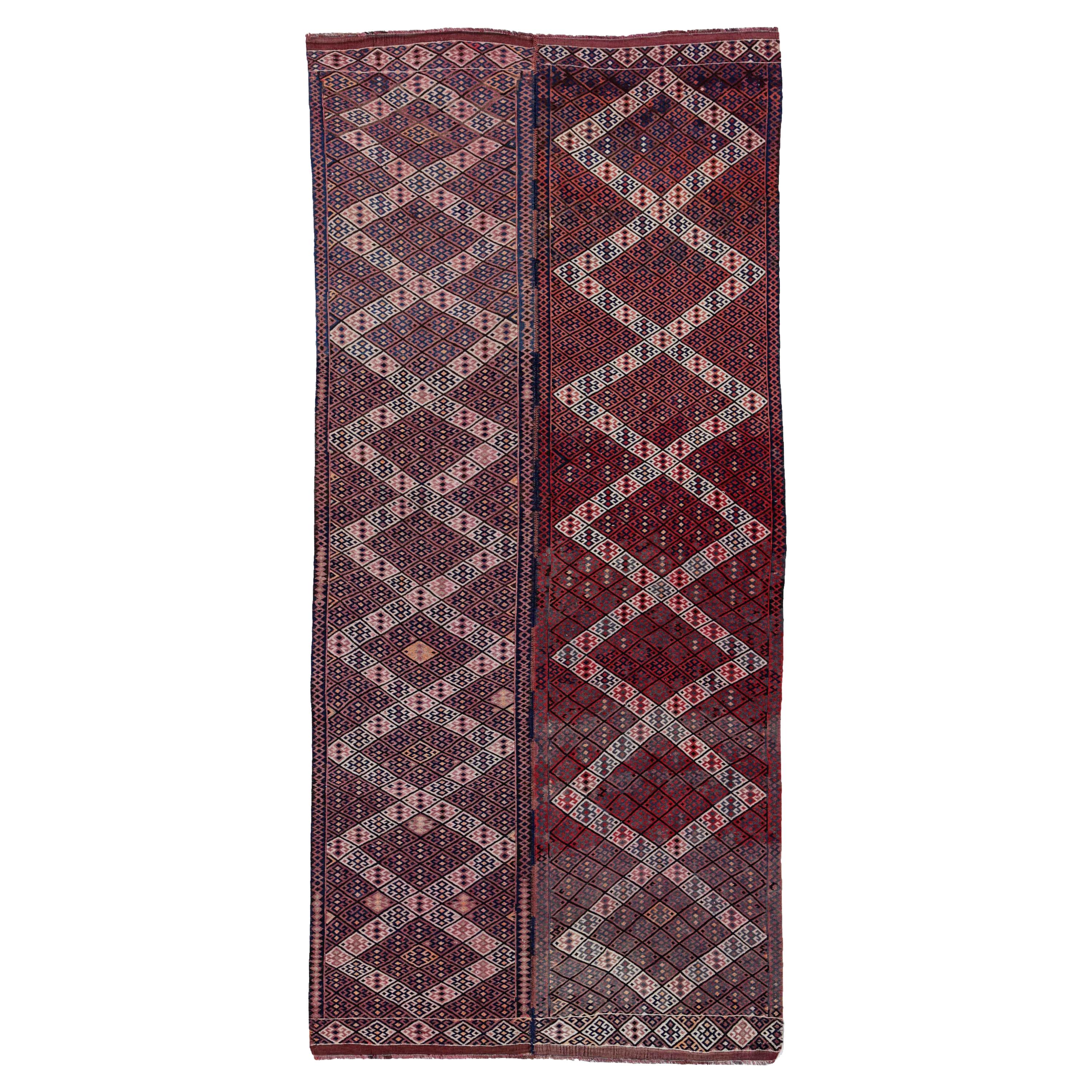 Antique Persian Area Rug Kilim Design For Sale