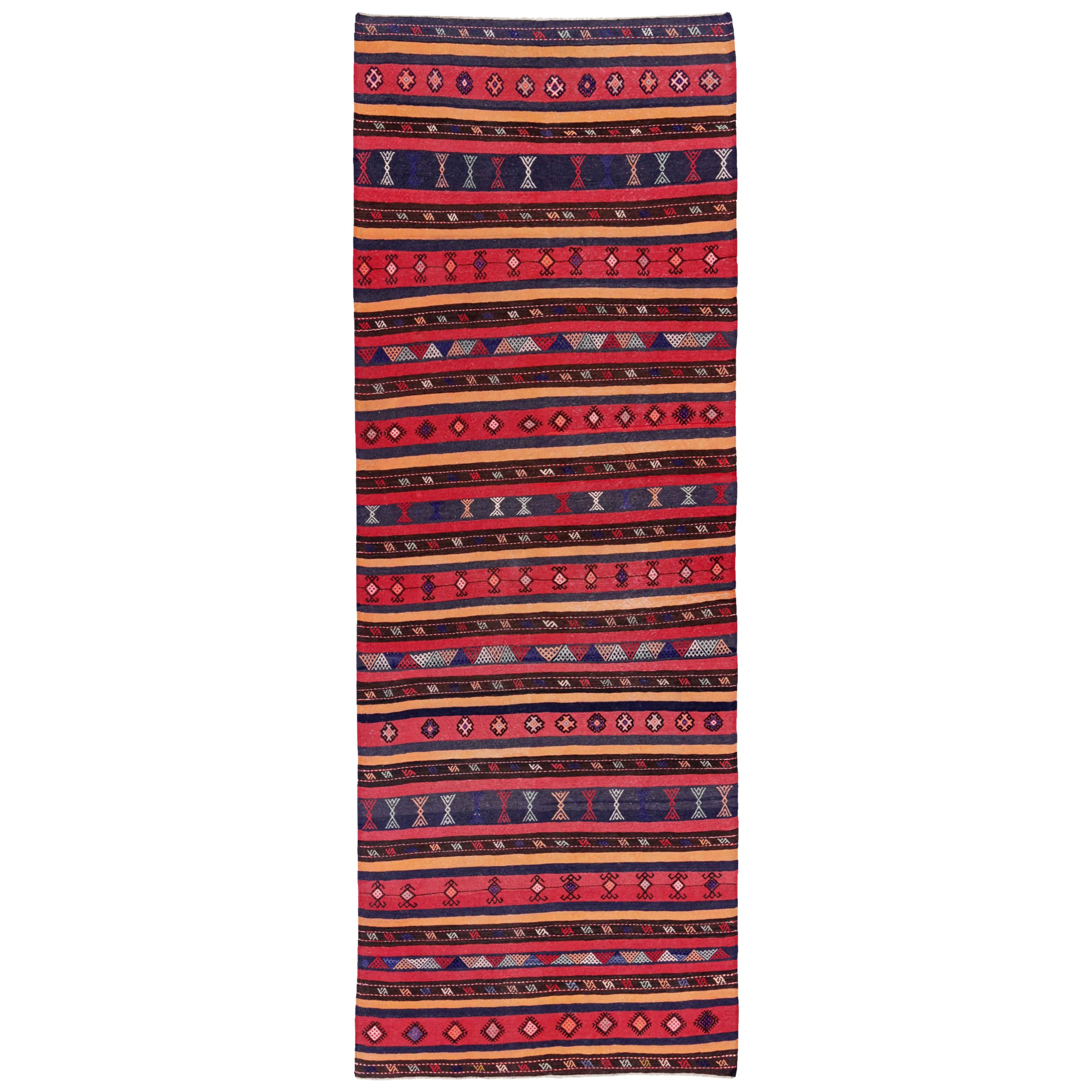 Antique Persian Area Rug Kilim Design For Sale