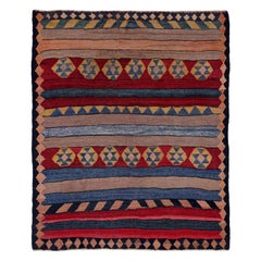 Antique Persian Area Rug Kilim Design