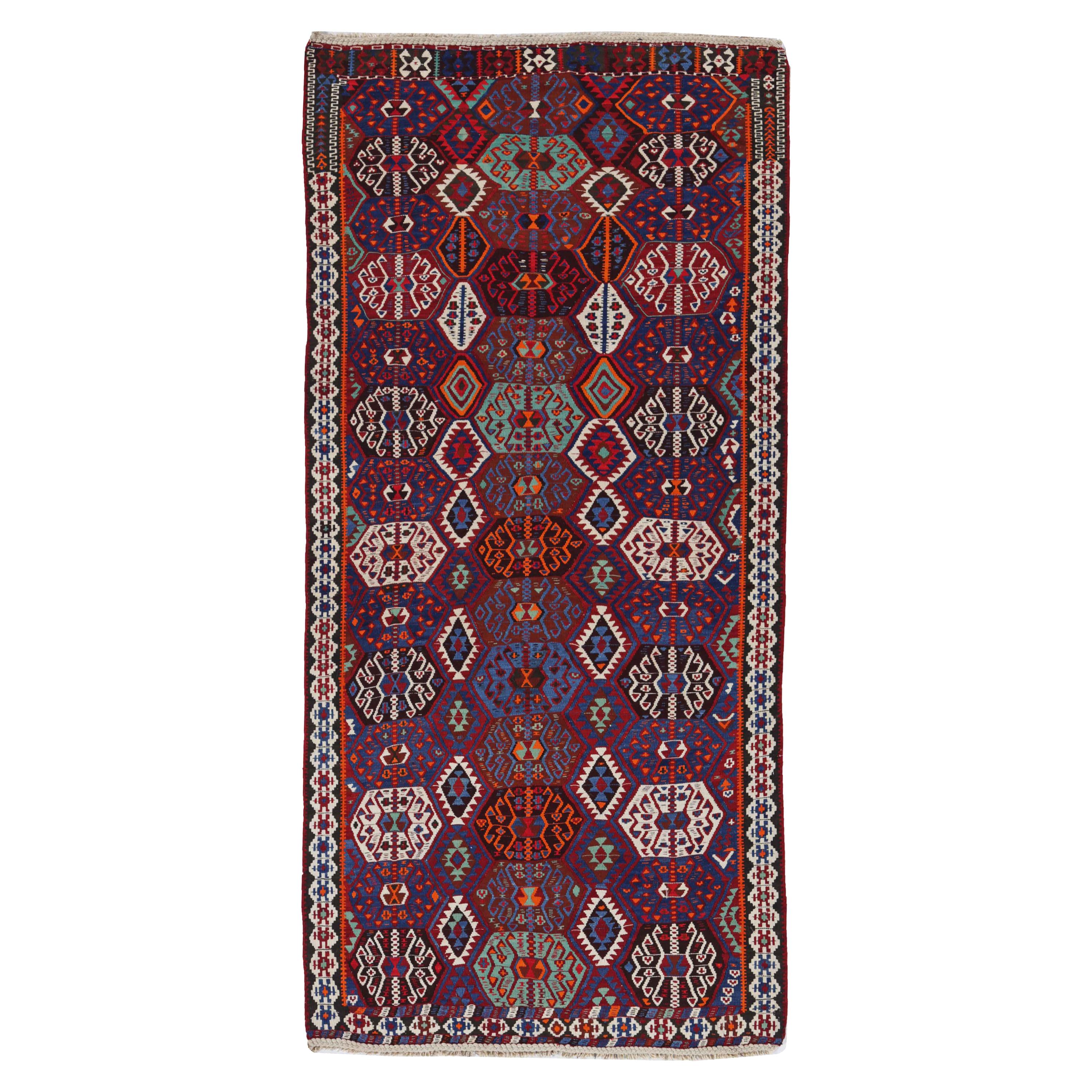 Antique Persian Area Rug Kilim Design For Sale