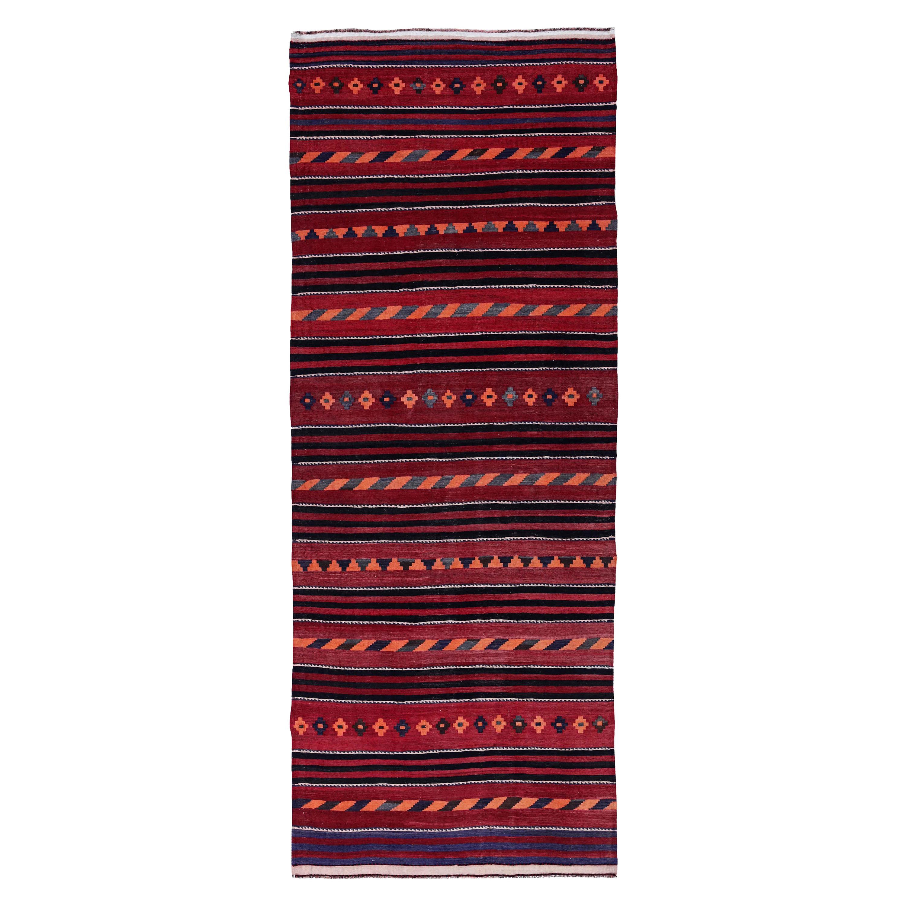 Antique Persian Area Rug Kilim Design For Sale