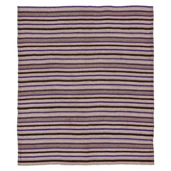 Rug & Kilim Persan Circa 1910 - Laine Brown Ivory Purpel Design - 91108