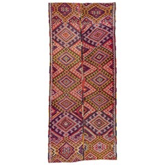 Antique Persian Area Rug Kilim Design