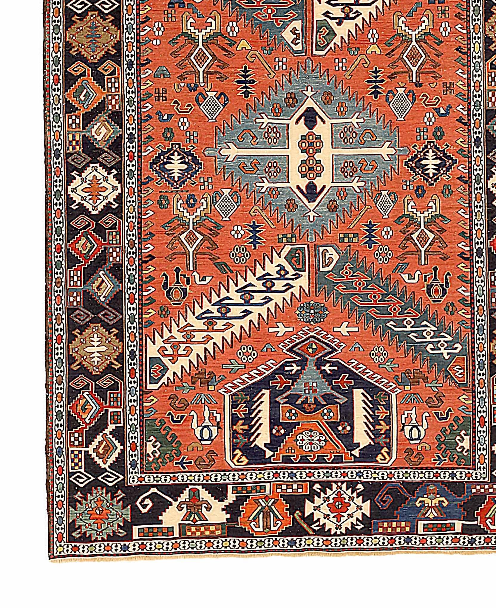 Antiker persischer Teppich im Kelim-Design (Persisch) im Angebot
