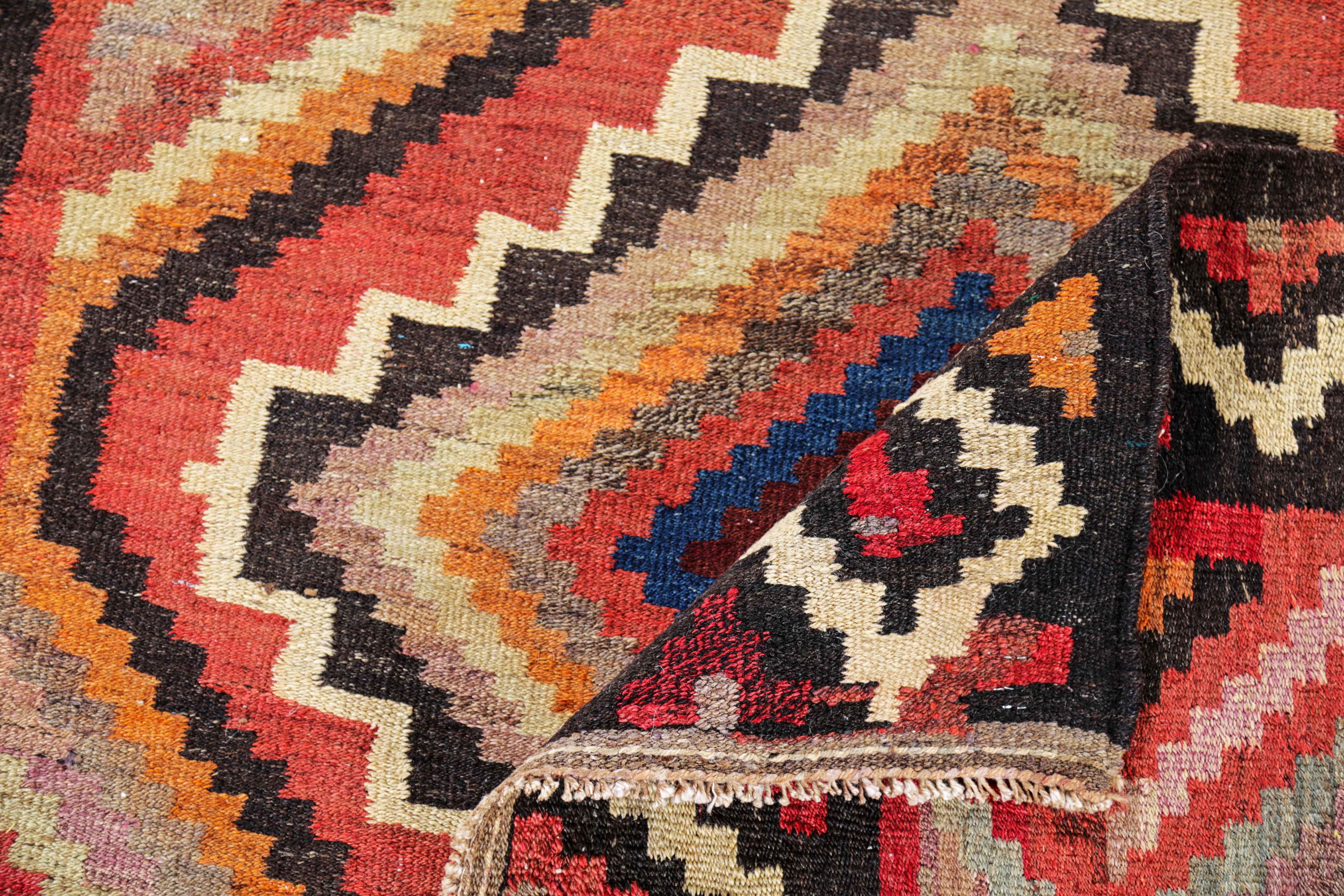 Antique Persian Area Rug Kilim Design For Sale 1