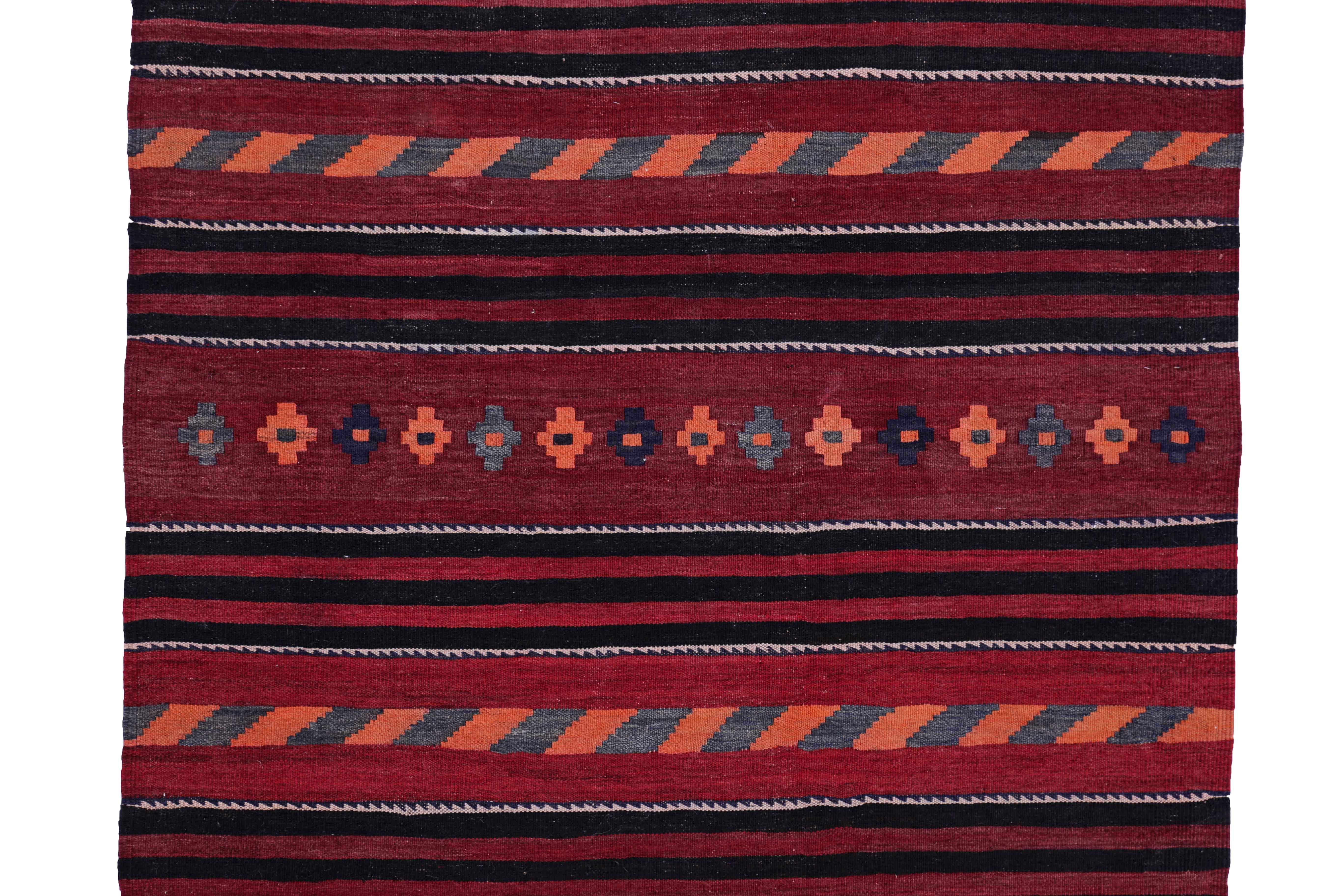 Hand-Woven Antique Persian Area Rug Kilim Design For Sale