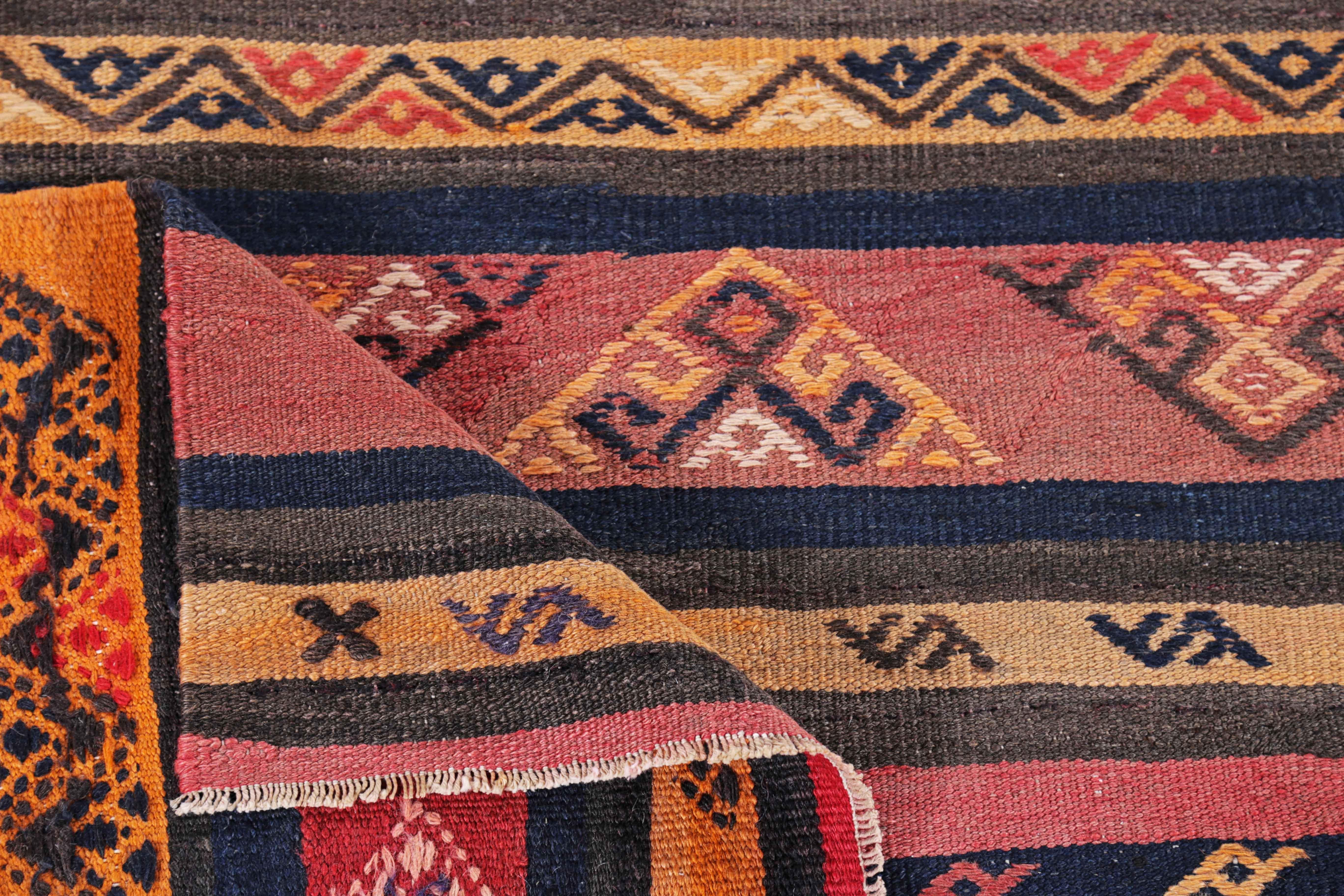 Antique Persian Area Rug Kilim Design For Sale 1