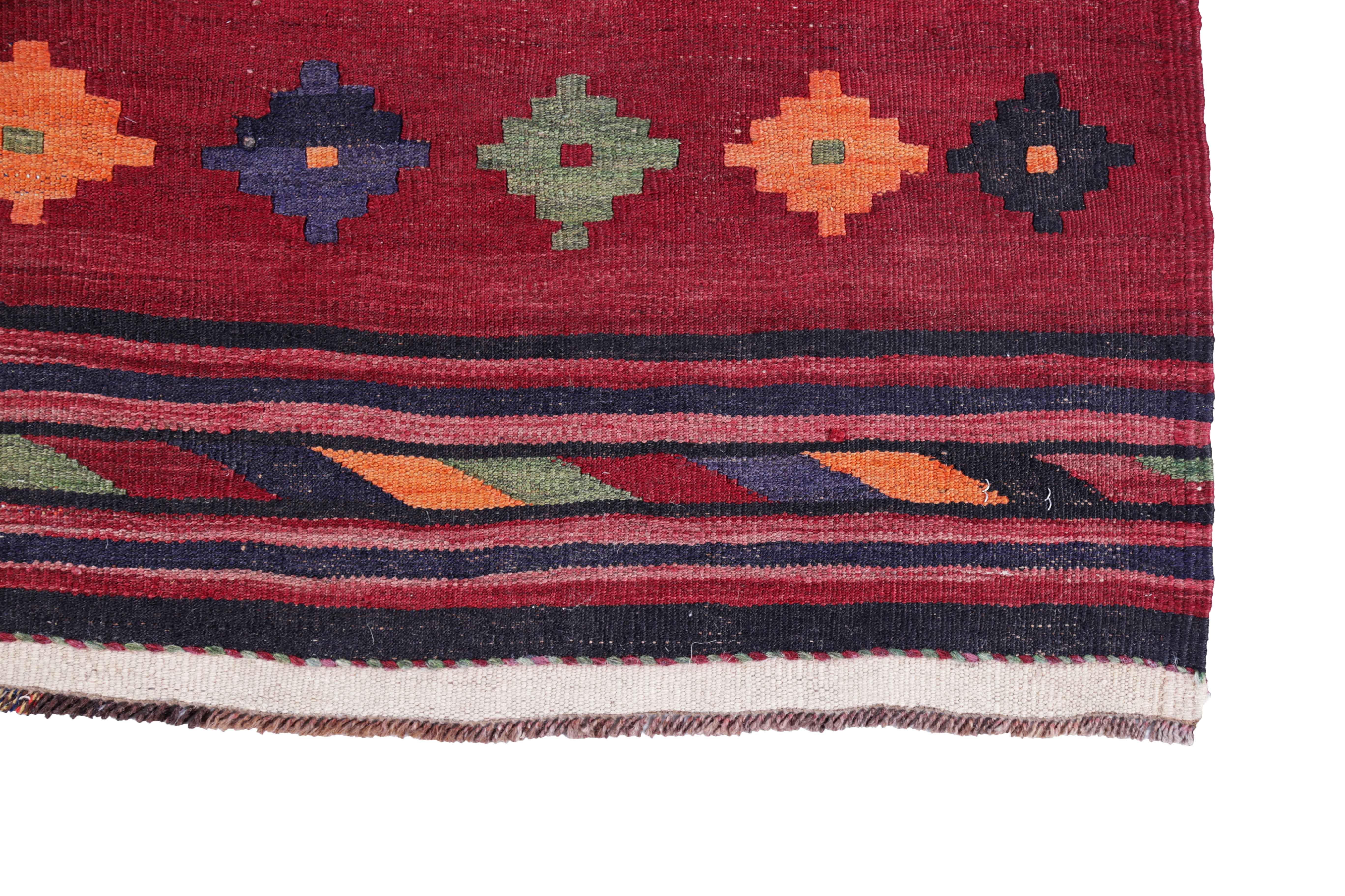 20th Century Antique Persian Area Rug Kilim Design For Sale