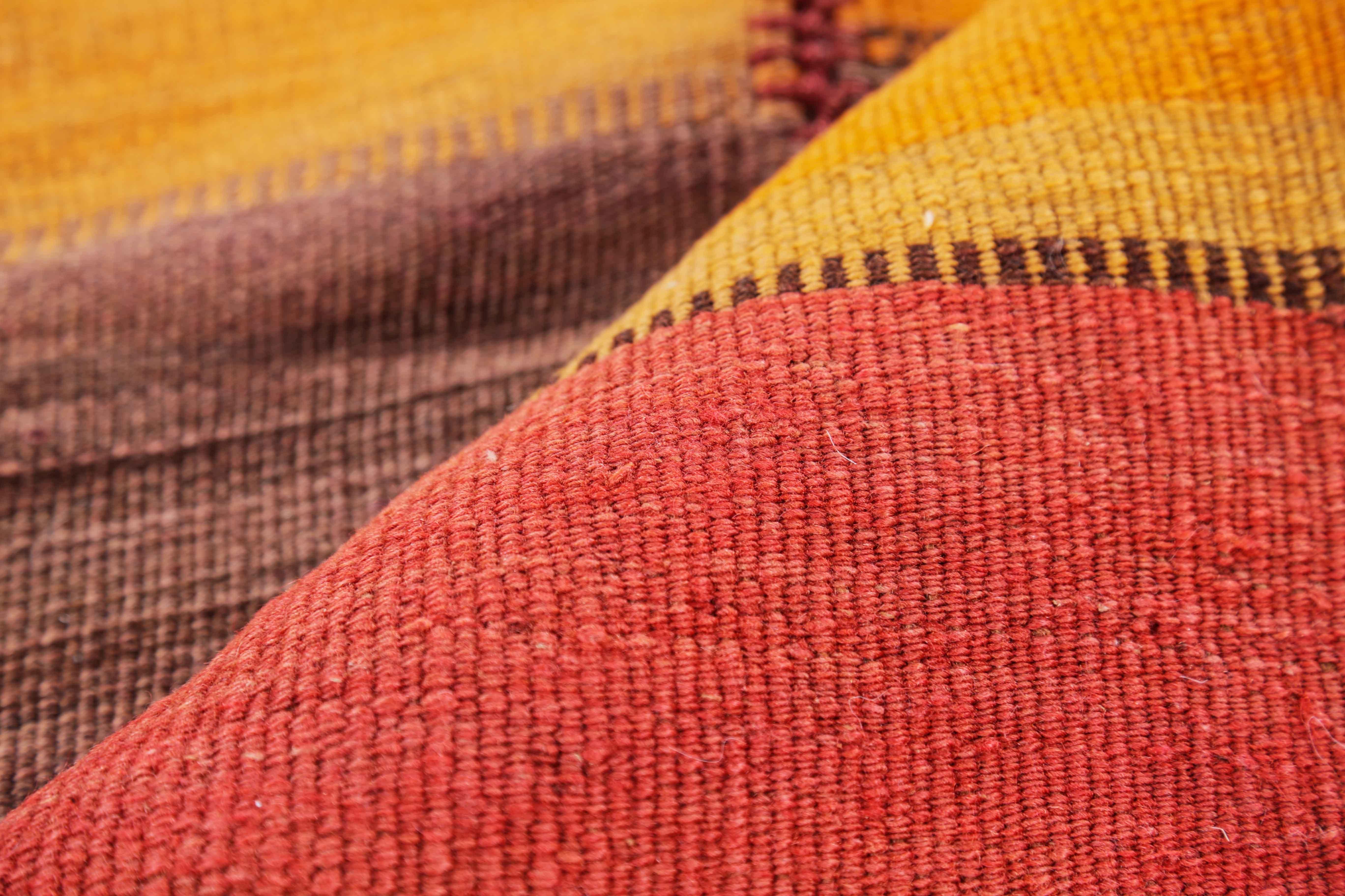 Wool Antique Persian Area Rug Kilim Design For Sale
