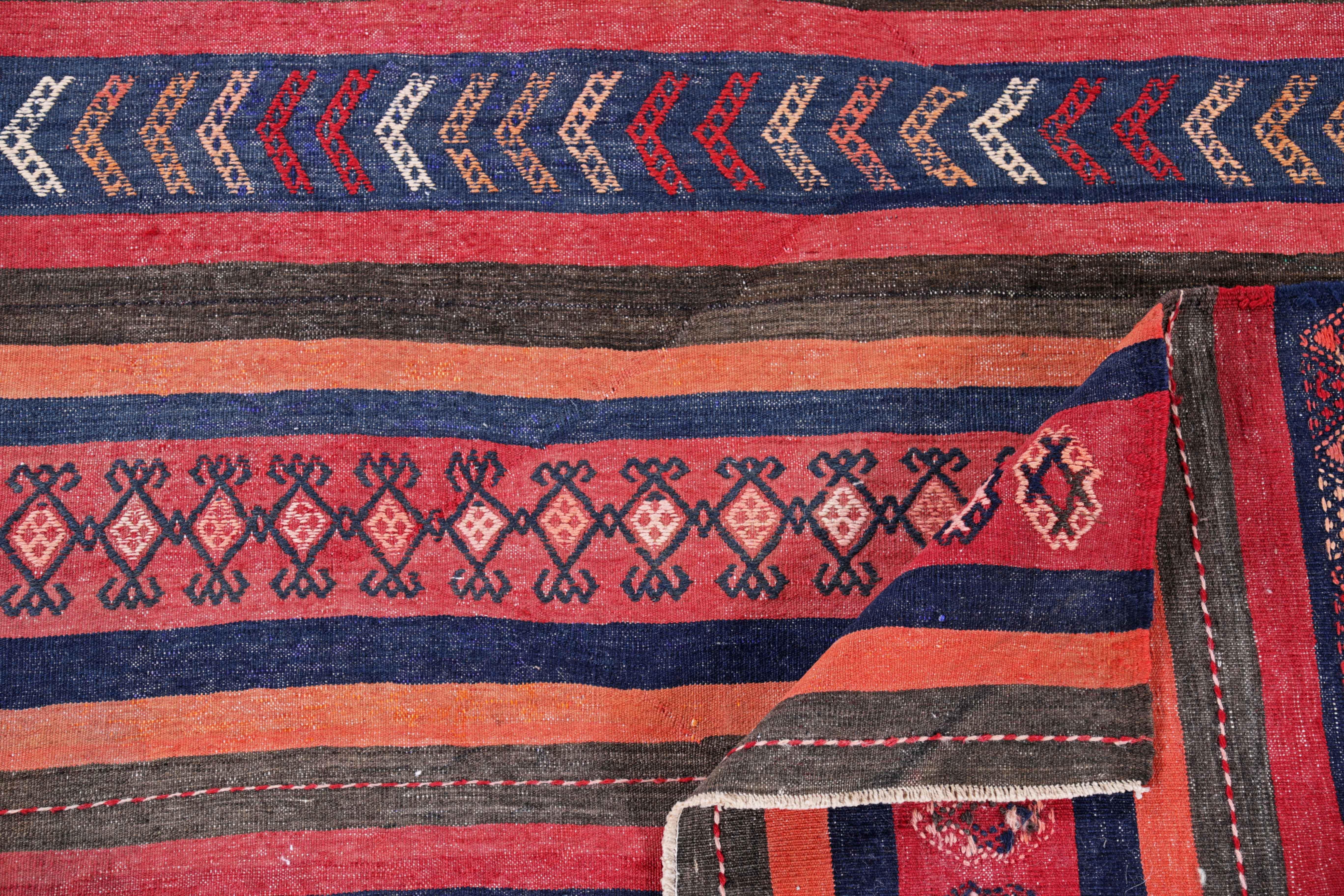 Antique Persian Area Rug Kilim Design For Sale 1