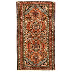 Antiker persischer Teppich im Lilienmuster, antik