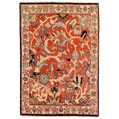 Antique Persian Area Rug Mahal Design