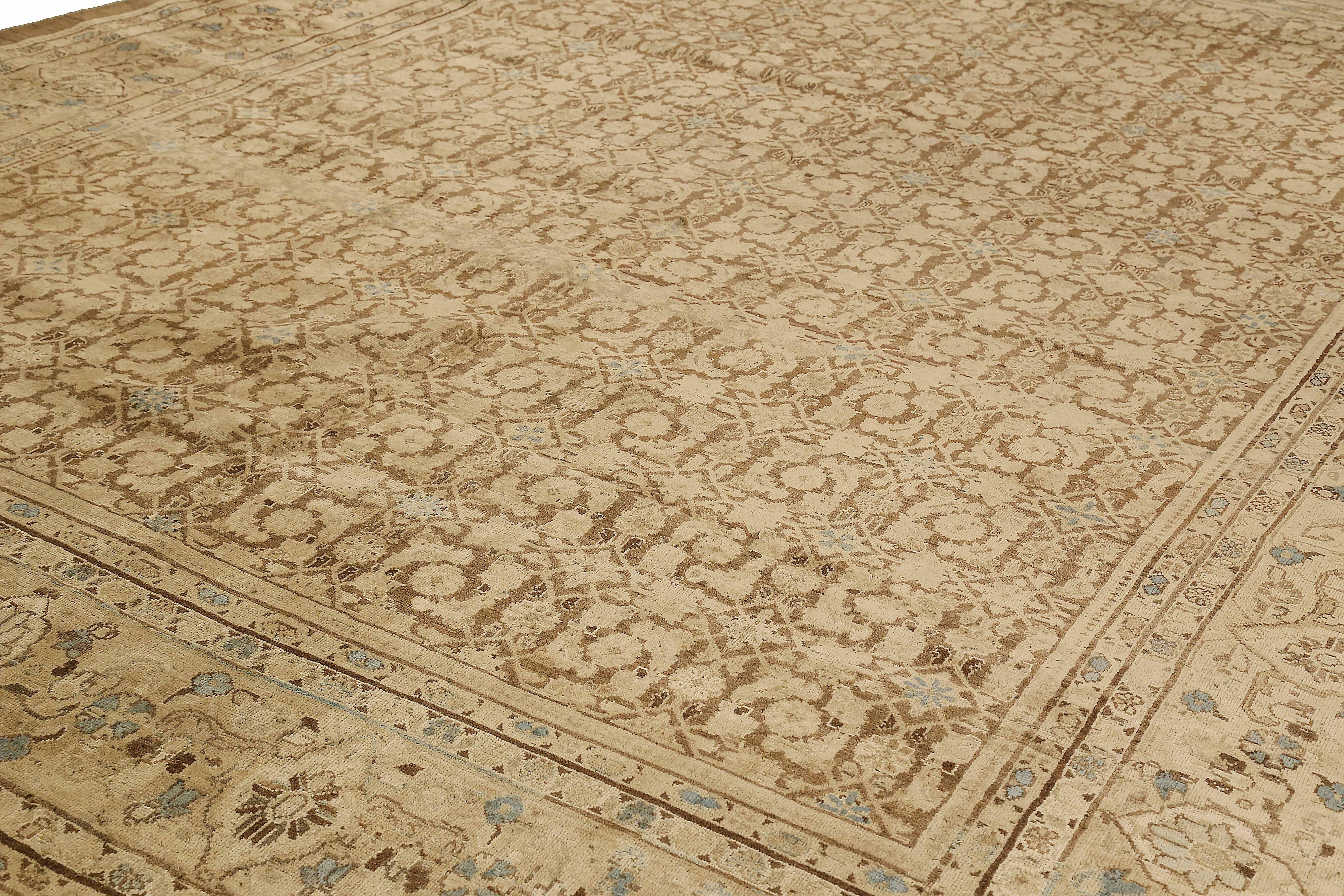 Other Antique Persian Area Rug Mahal Design For Sale