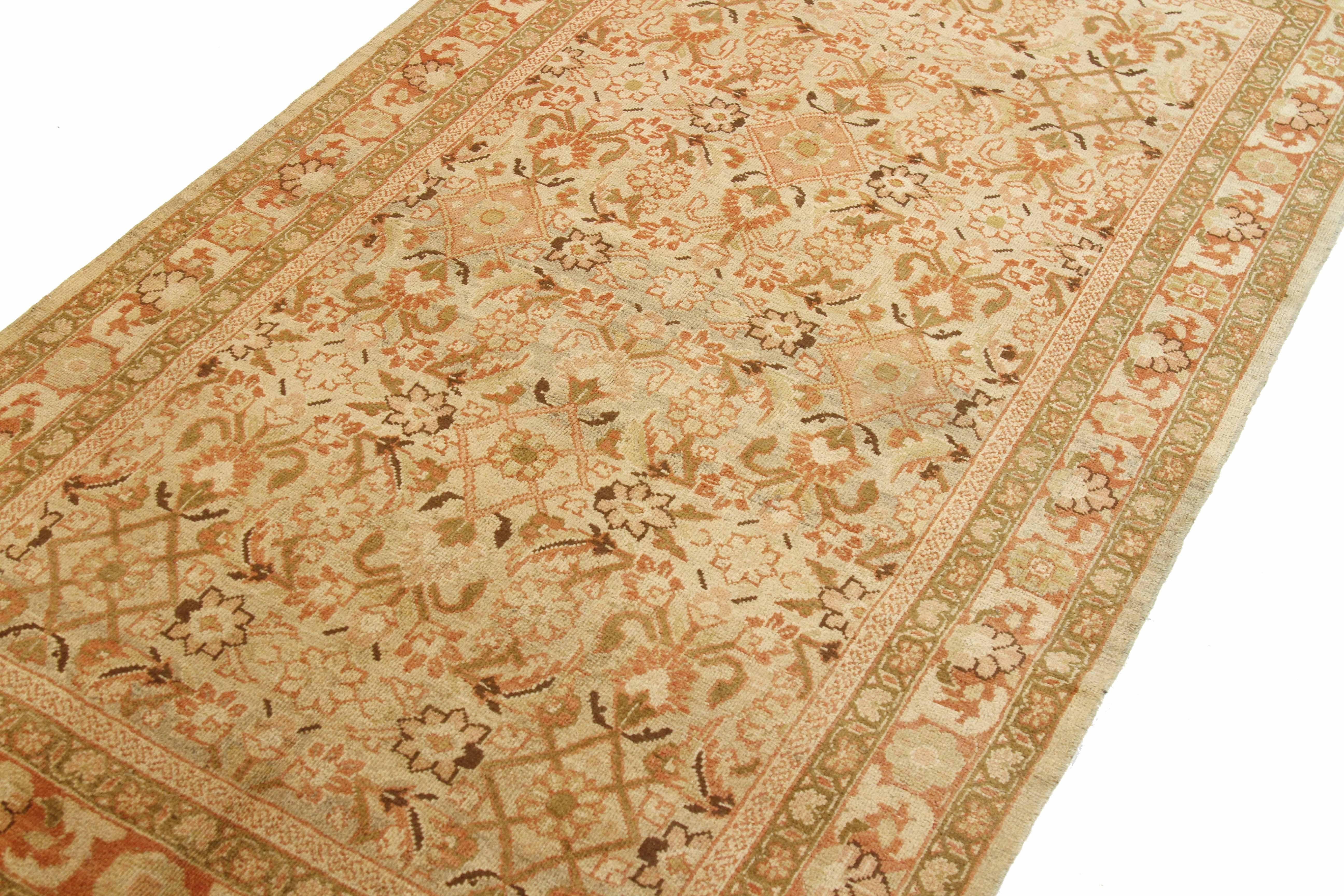 Other Antique Persian Area Rug Mahal Design For Sale