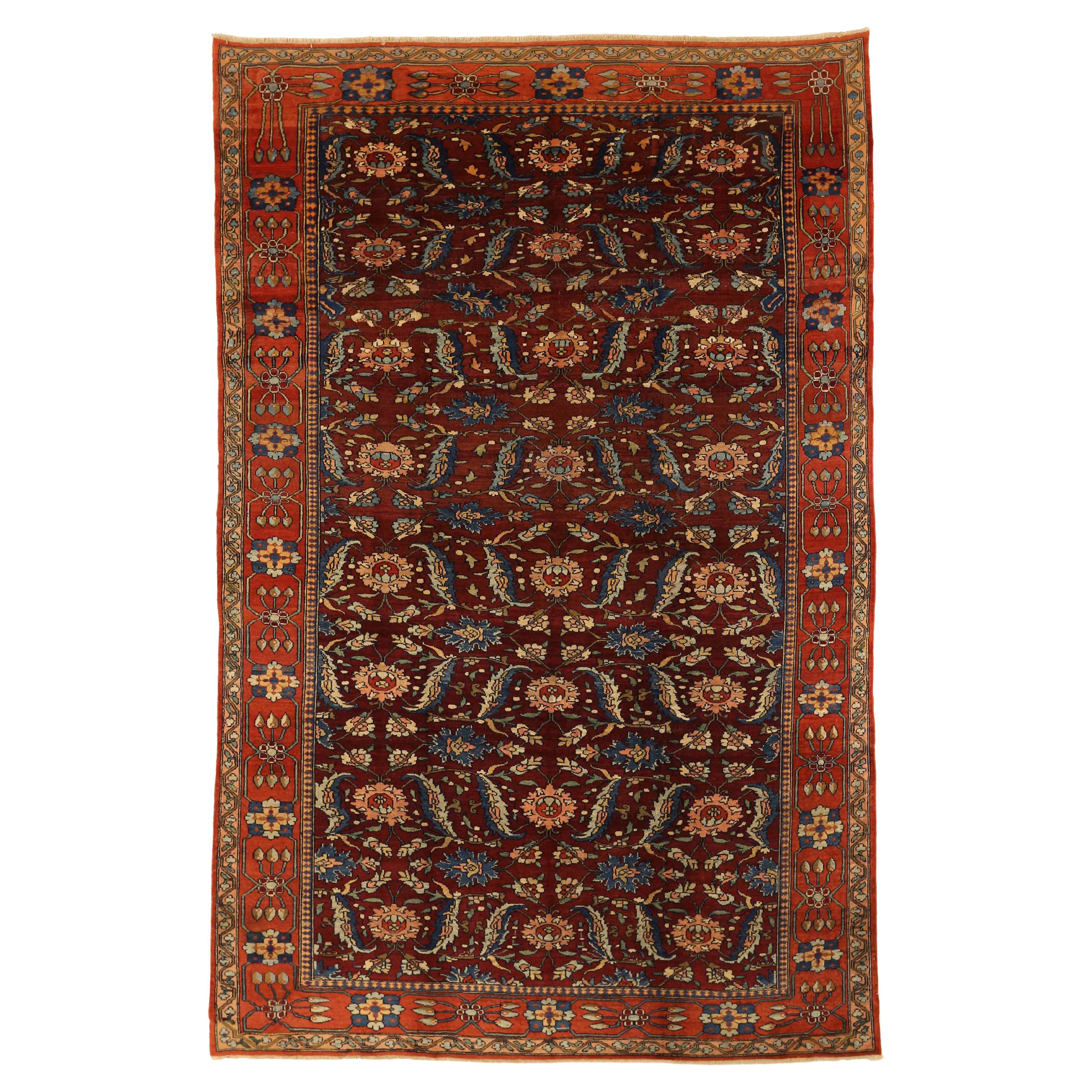 Tapis Persan Antique Mahal Design