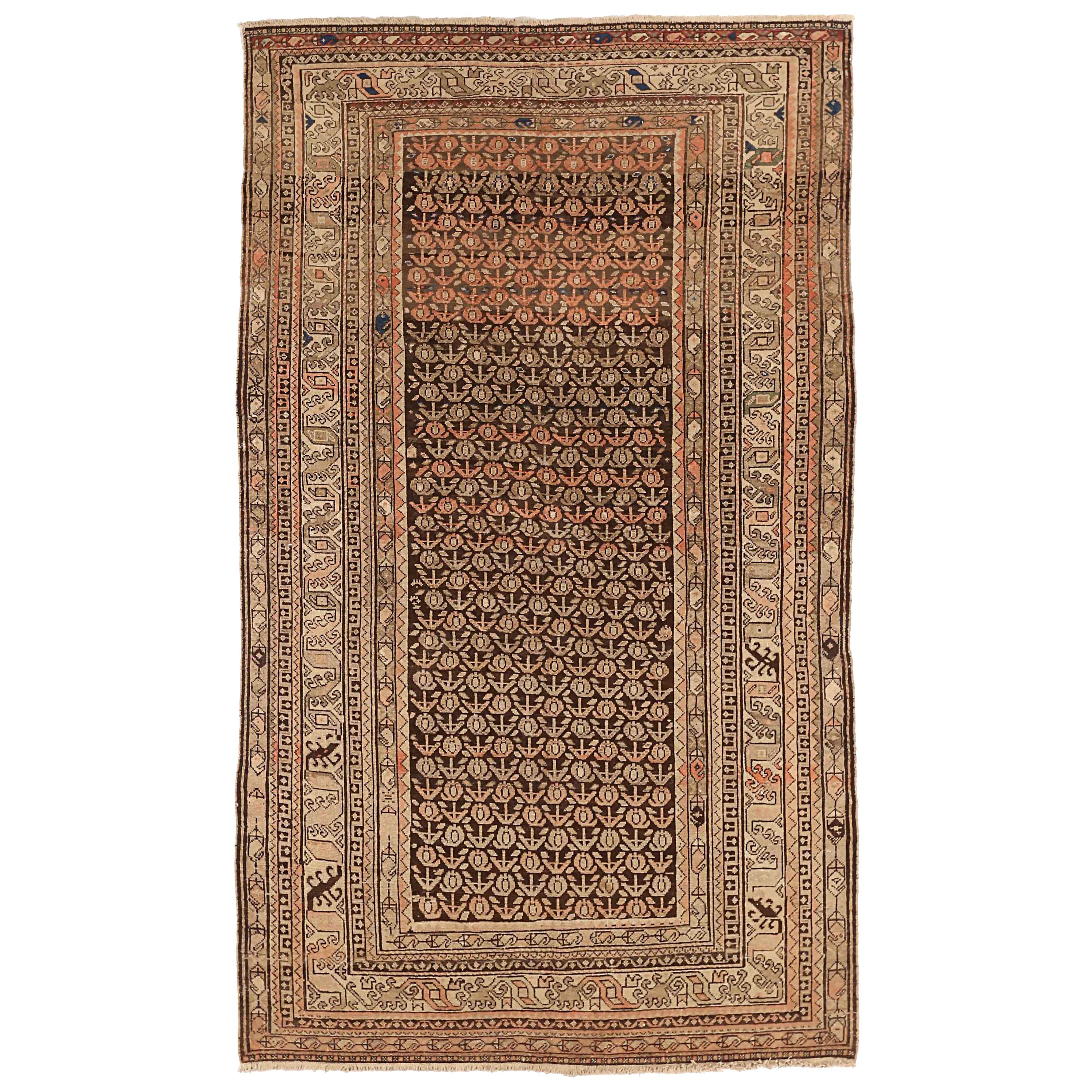 Antique Persian Area Rug Malayer Design