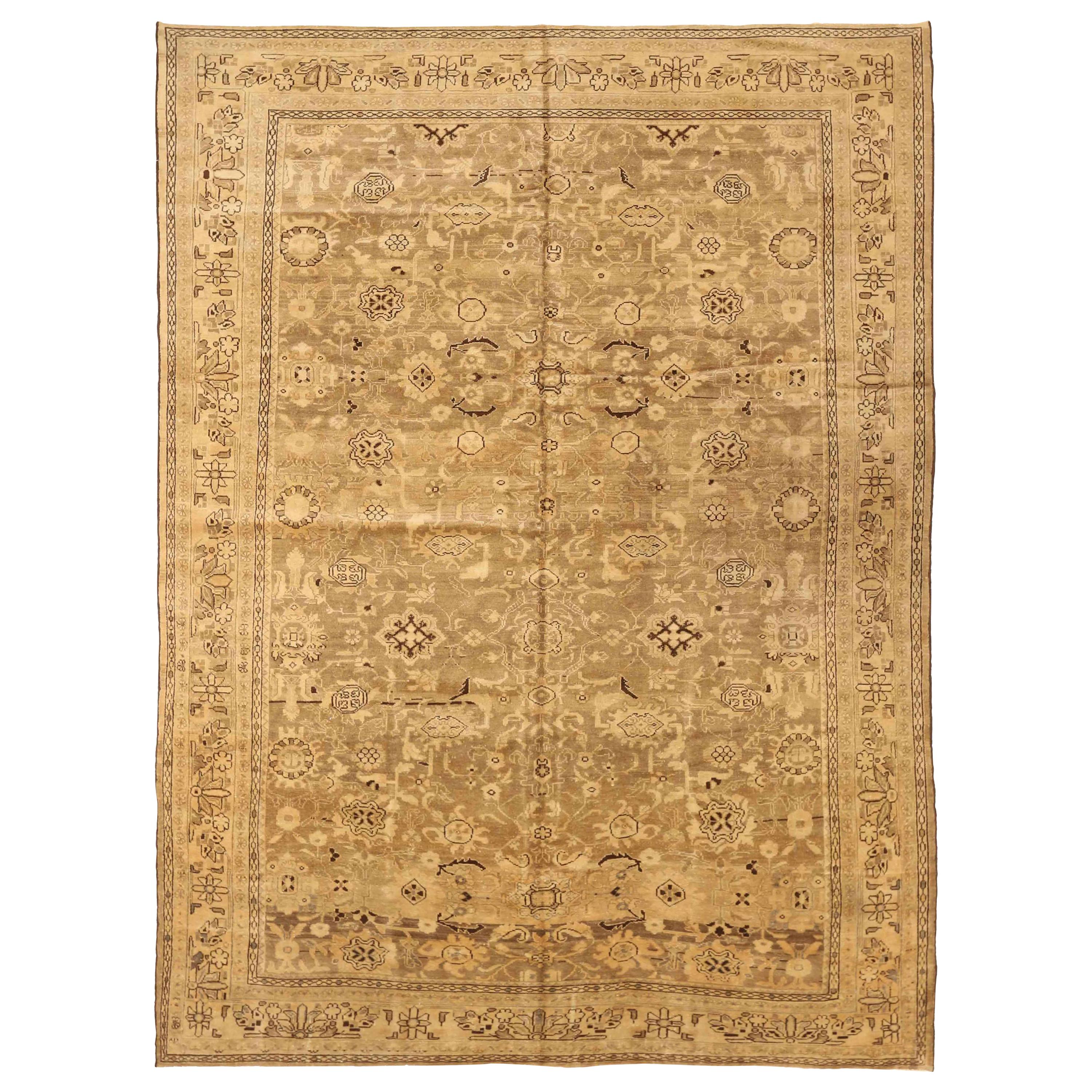Antique Persian Area Rug Malayer Design For Sale