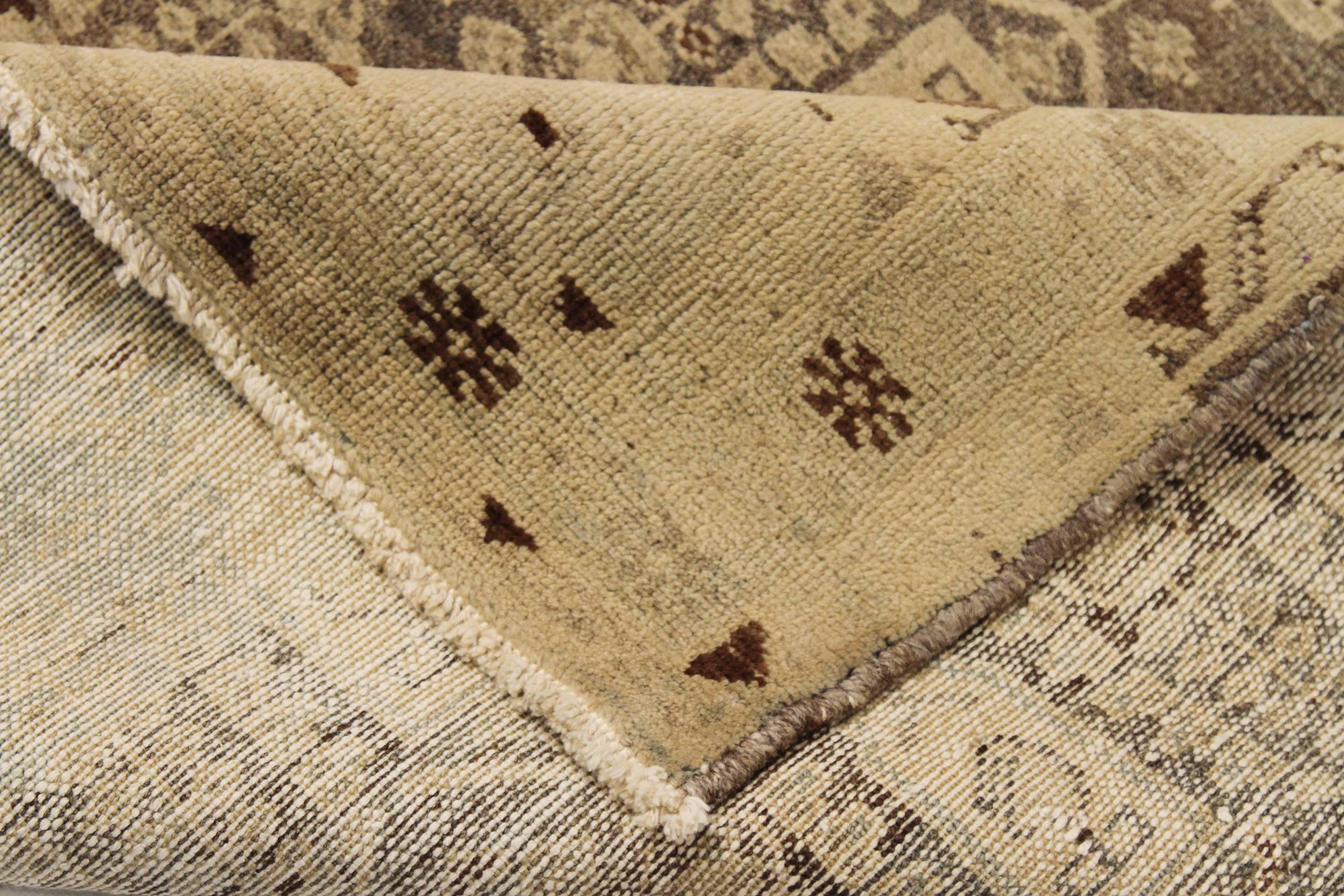 Tissé à la main Tapis persan ancien à motif Malayer en vente