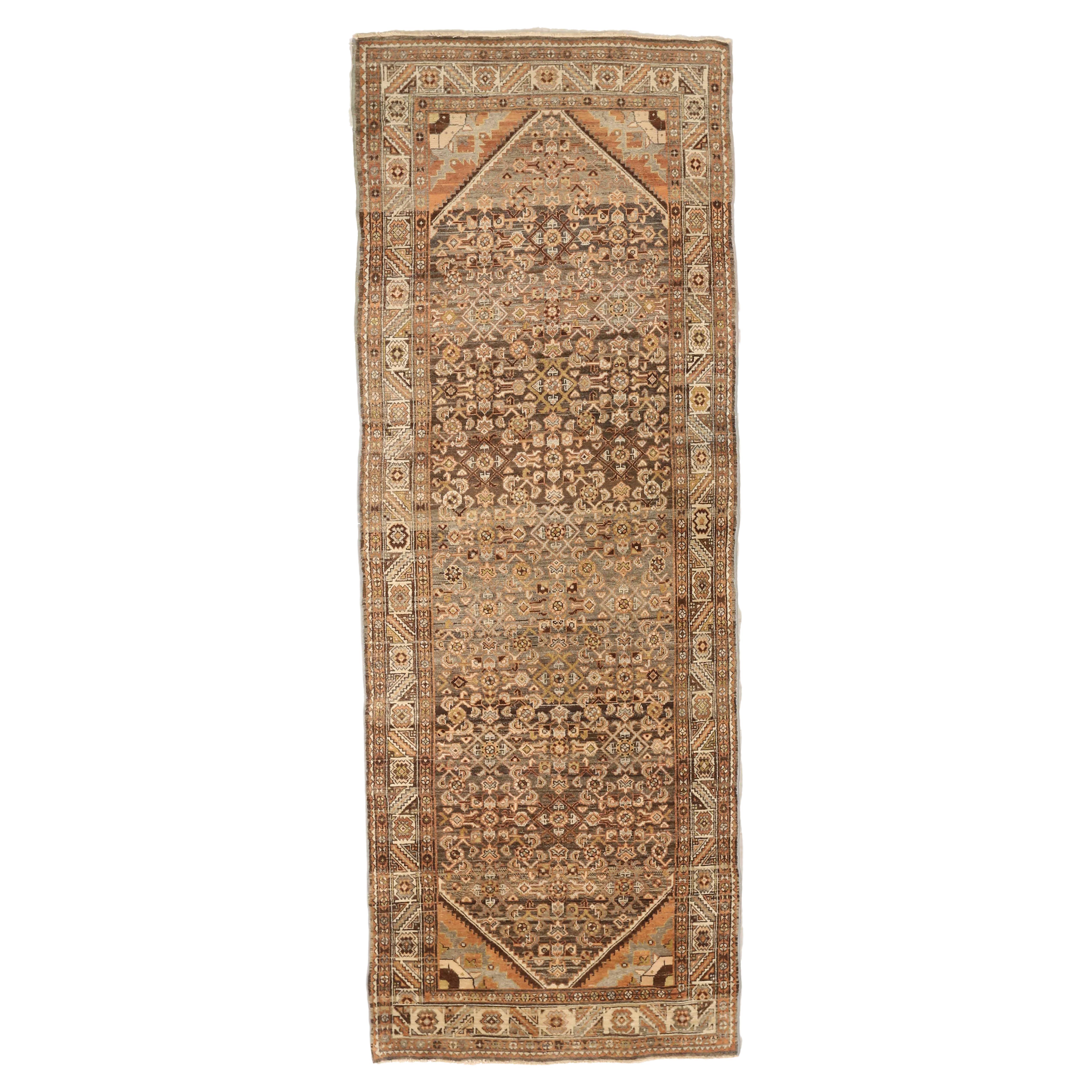 Antique Persian Area Rug Malayer Design For Sale
