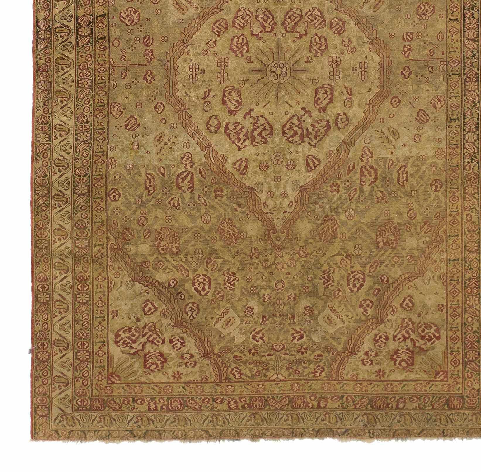 Tissé à la main Tapis persan ancien à motif Malayer en vente
