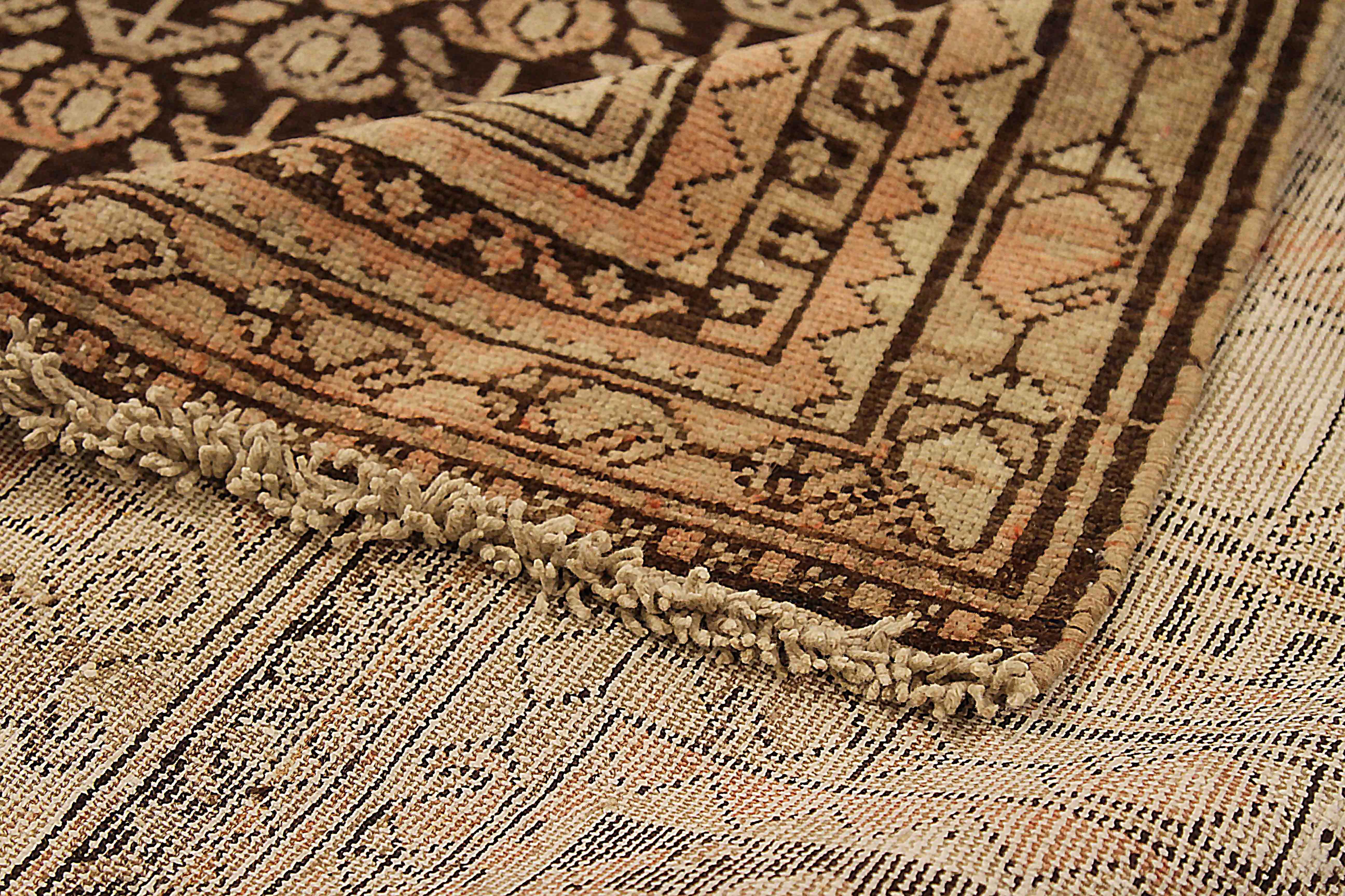 Tessuto a mano Tappeto persiano antico Malayer Design in vendita