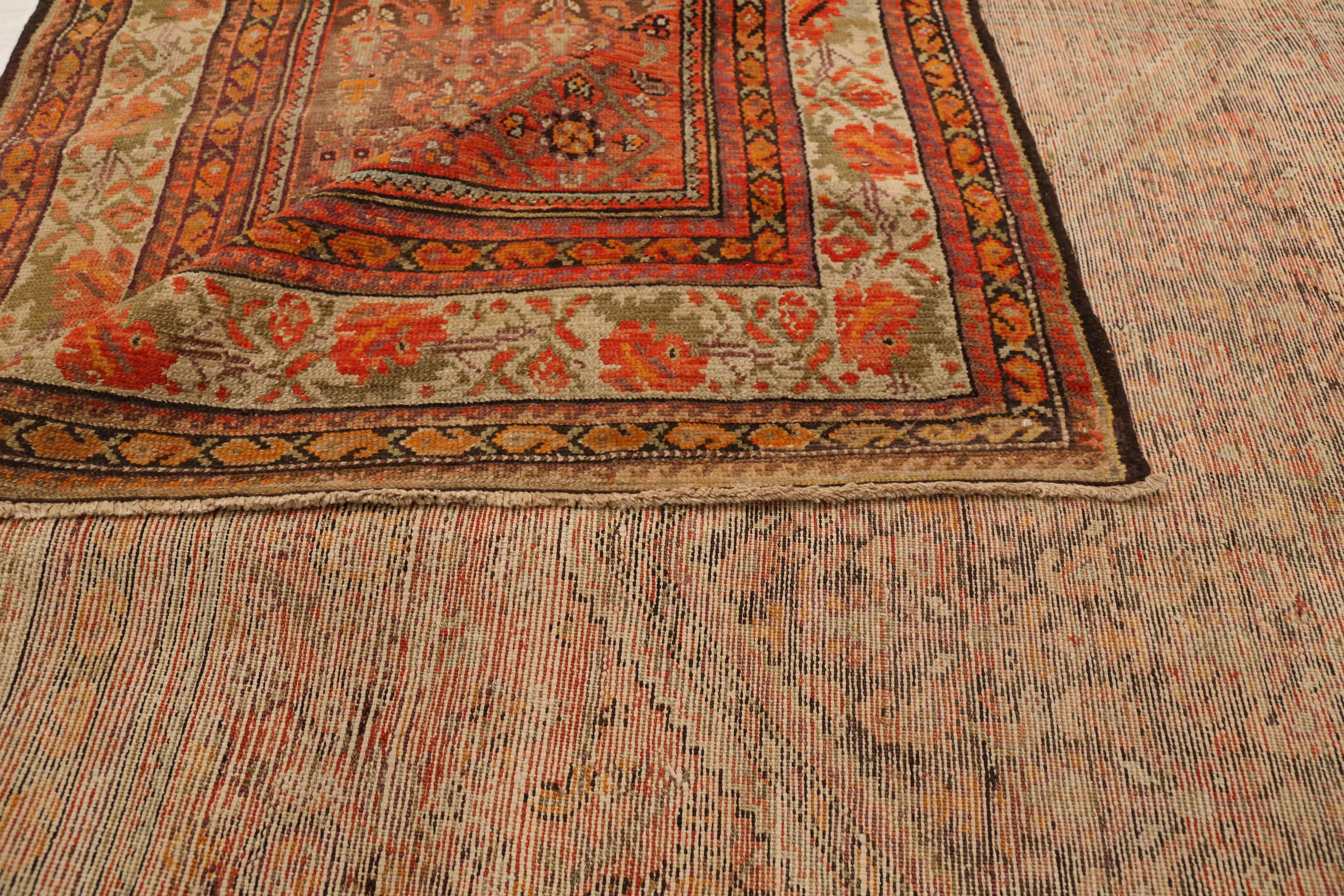 Tissé à la main Tapis persan ancien à motif Malayer en vente