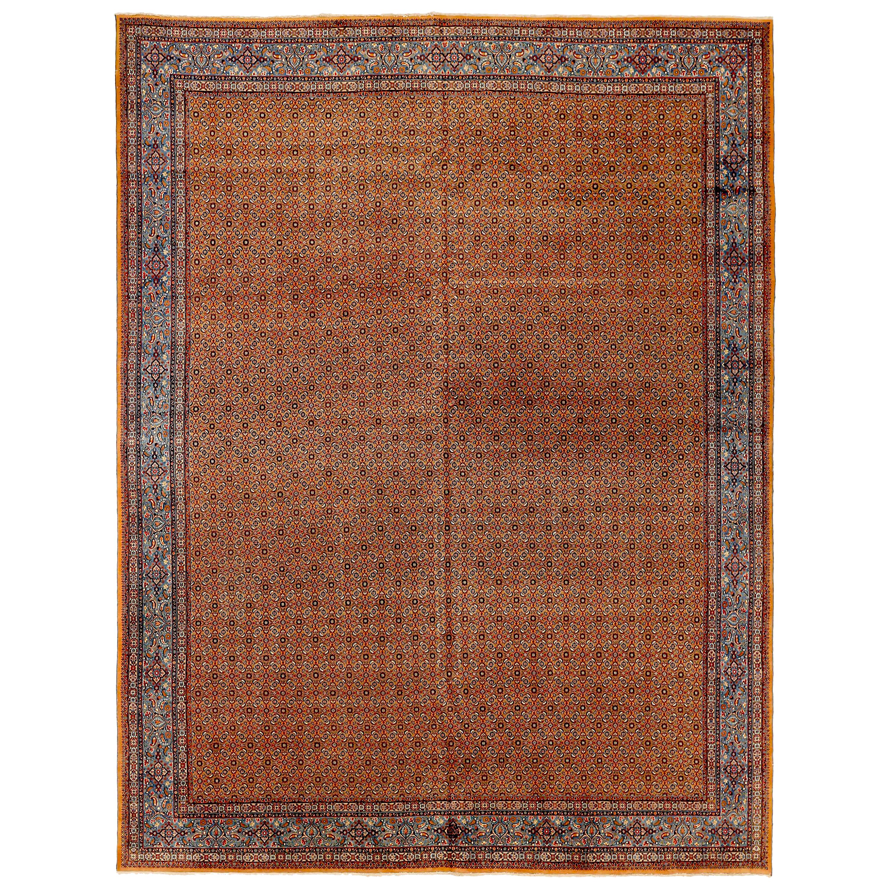 Antiker persischer Teppich im Mashad-Design