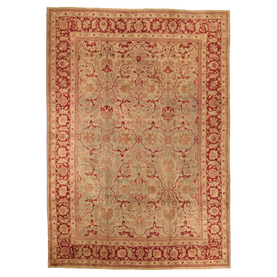 Antique Persian Area Rug Lilian Design For Sale at 1stDibs