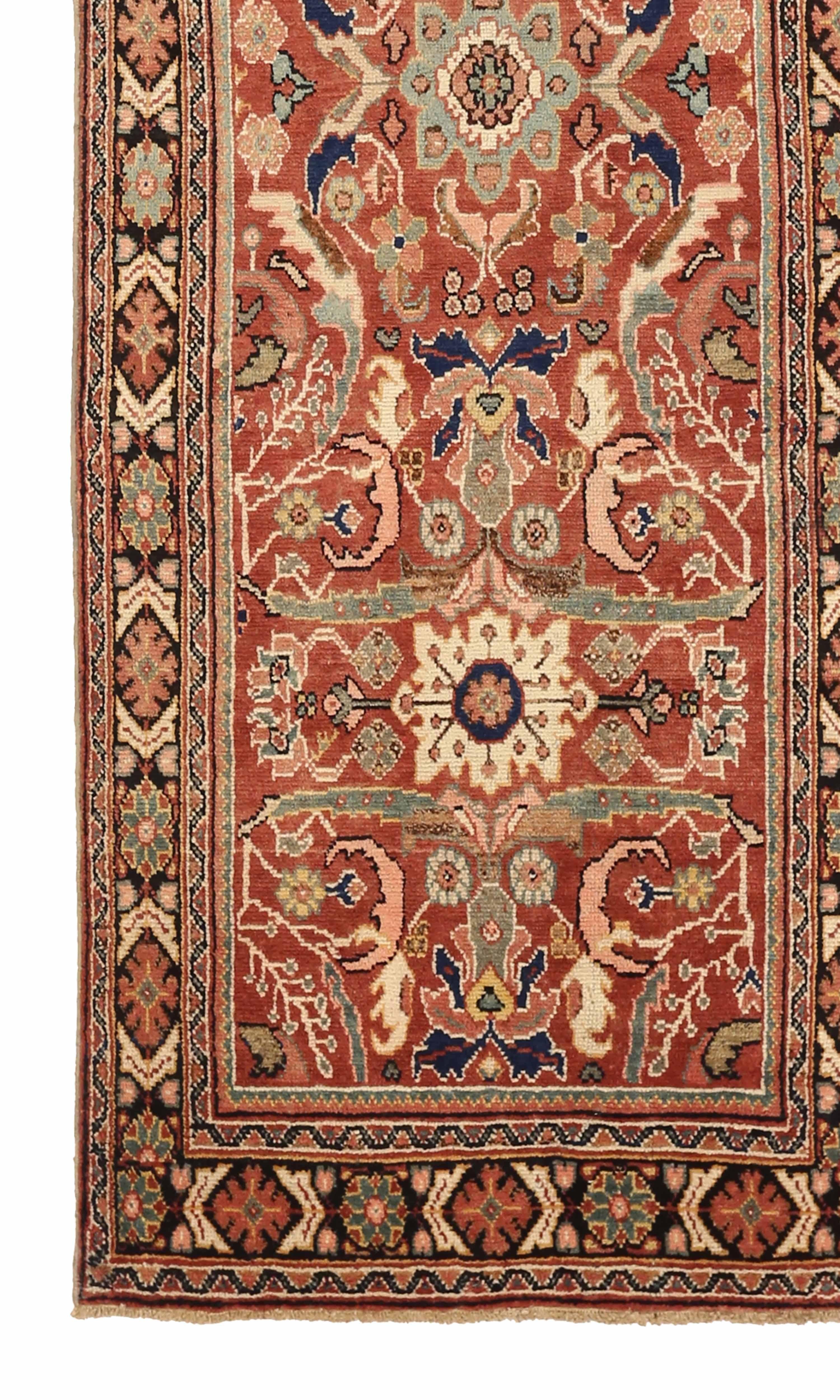 Other Antique Persian Area Rug Meshkabad Design For Sale