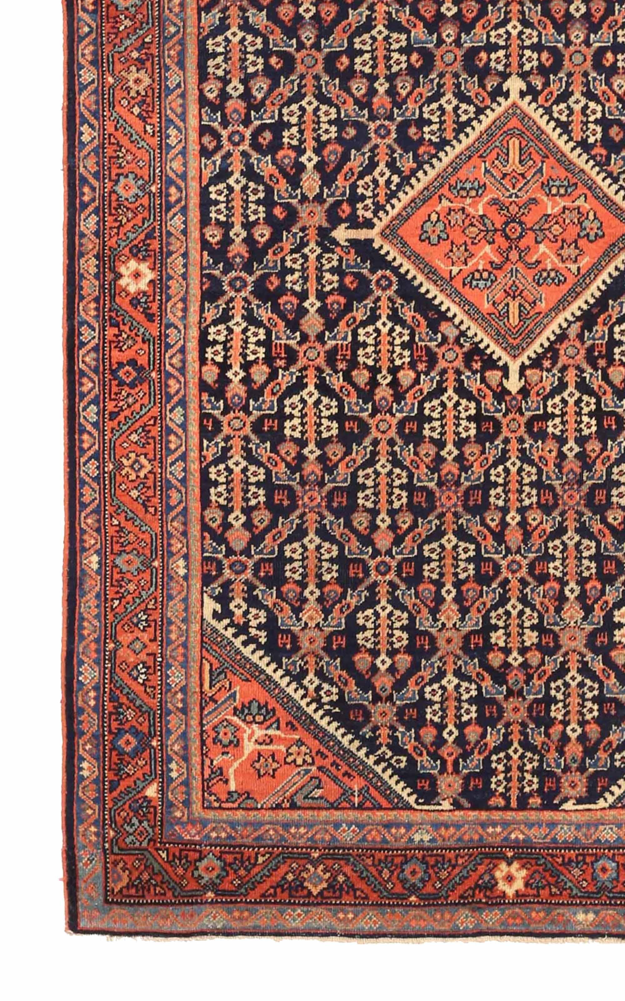 Other Antique Persian Area Rug Meshkabad Design For Sale