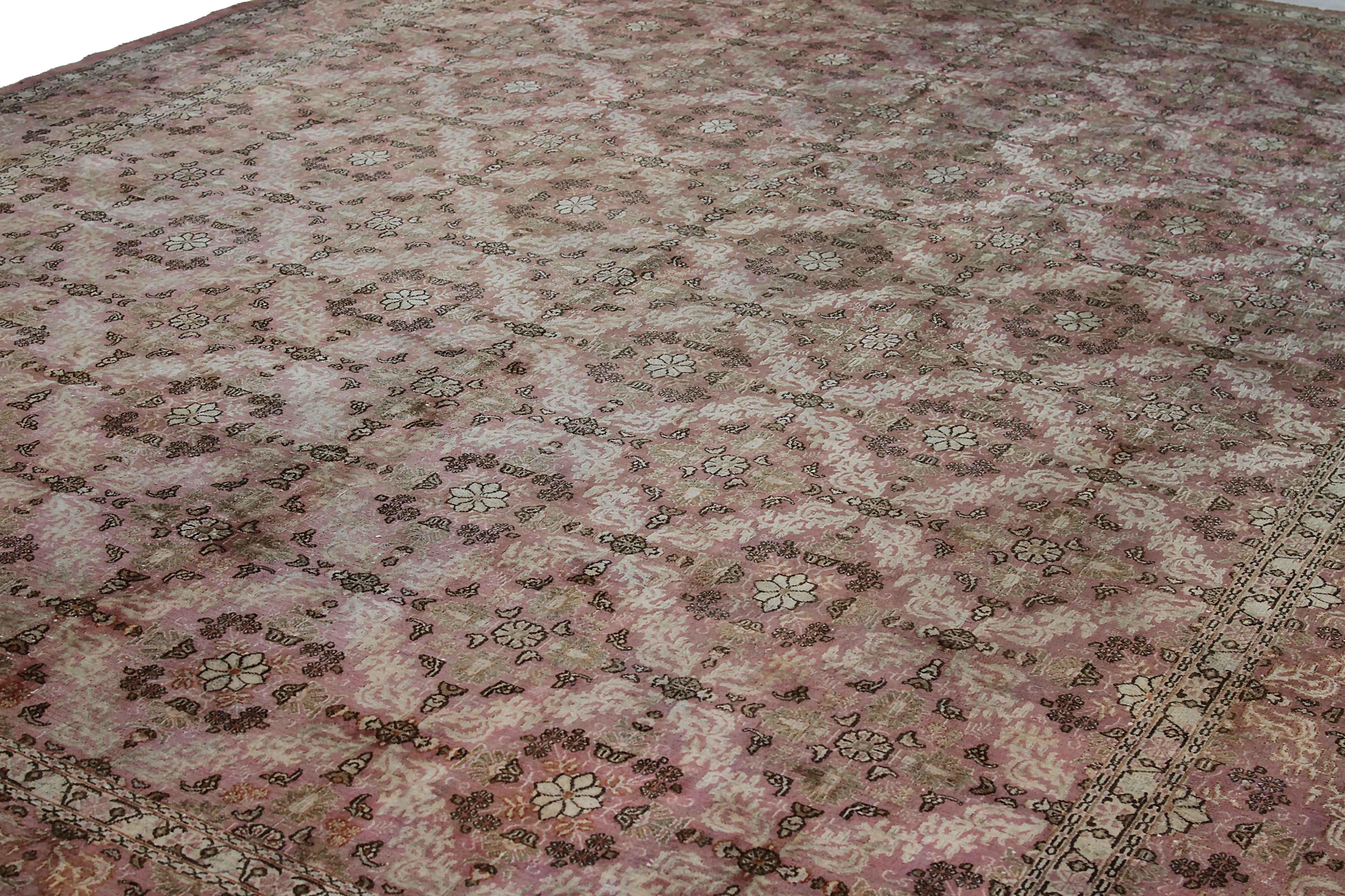 Other Antique Persian Area Rug Moud Design For Sale