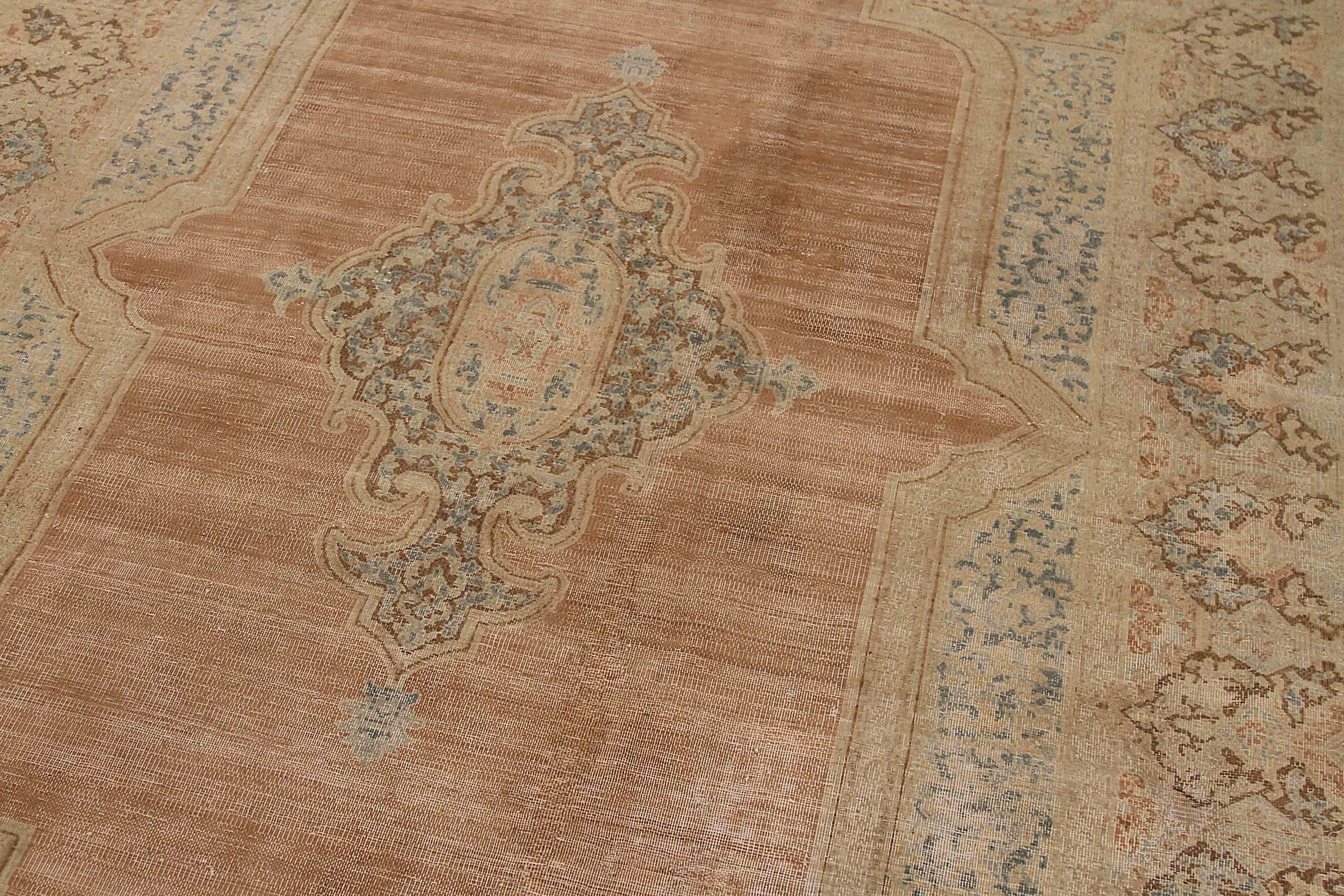 Other Antique Persian Area Rug Overdye Design For Sale