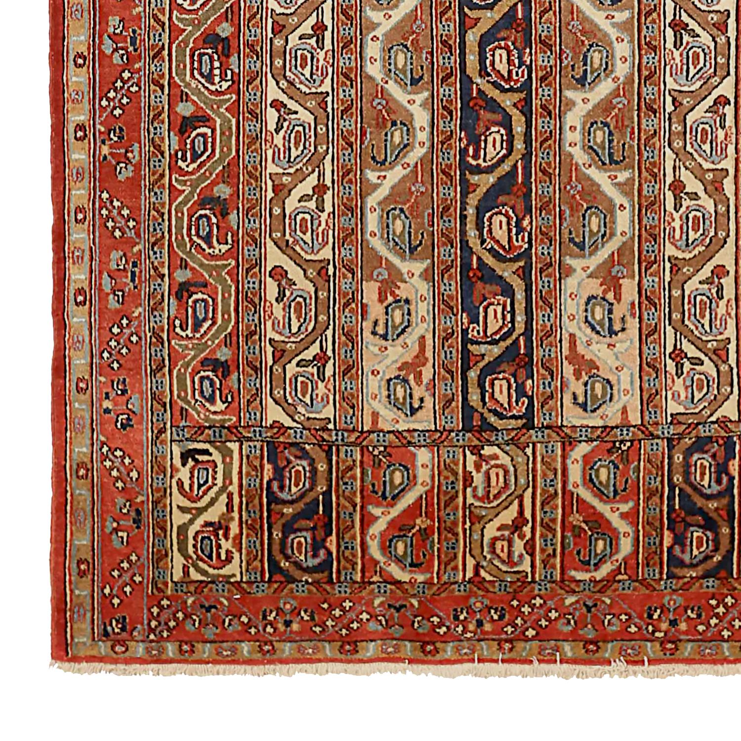 Other Antique Persian Area Rug Qom Design For Sale