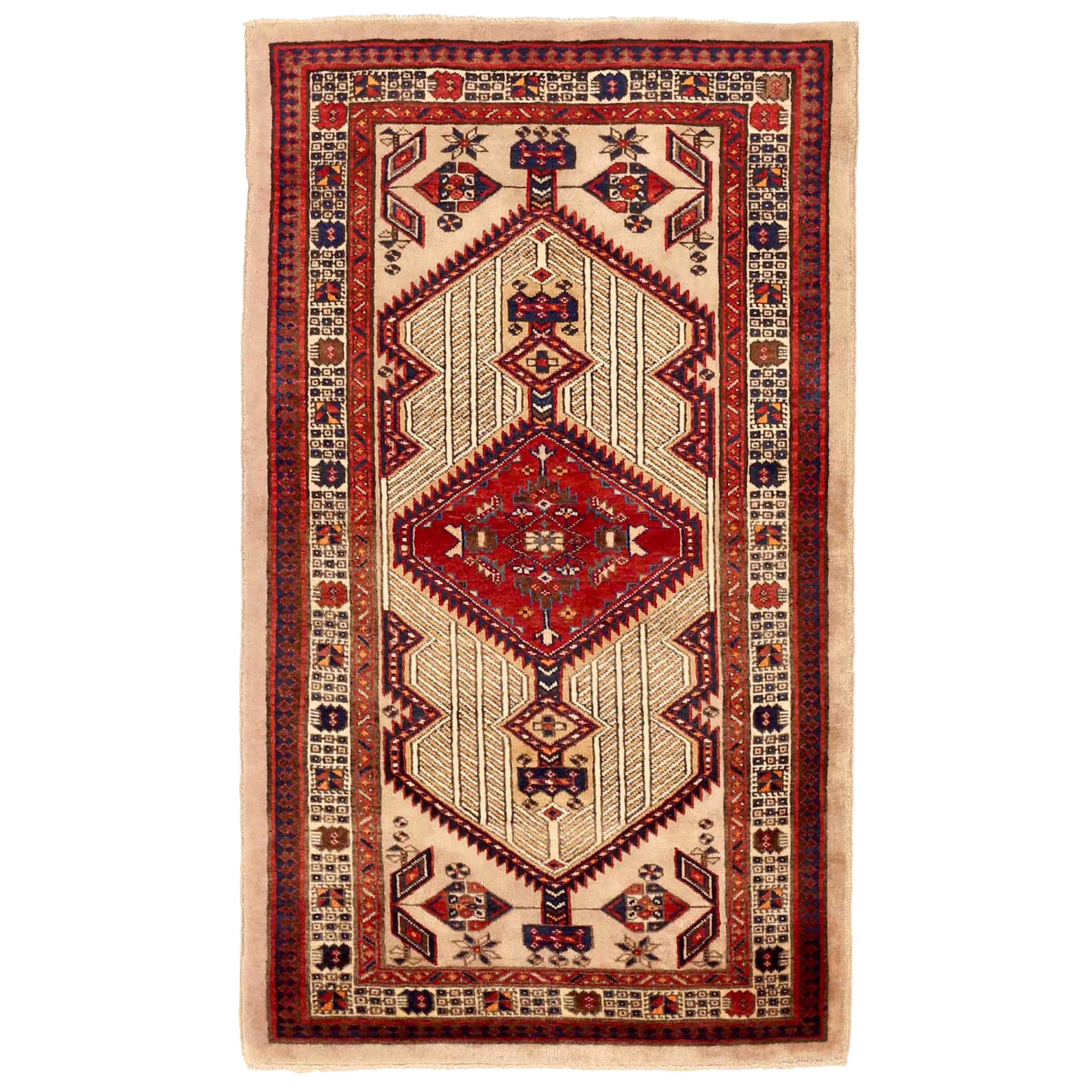 Antique Persian Area Rug Sarab Design For Sale