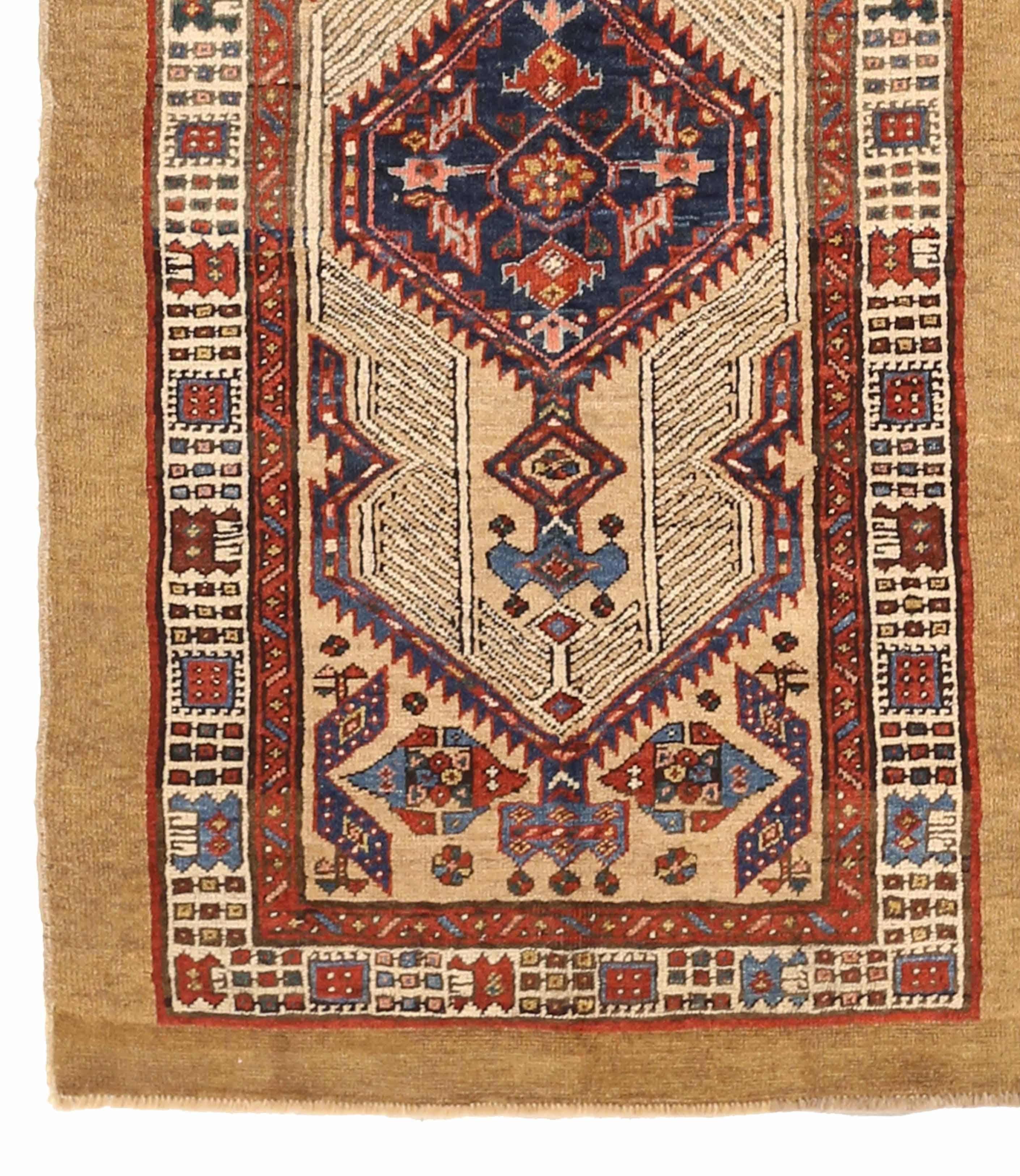 Other Antique Persian Area Rug Sarab Design For Sale