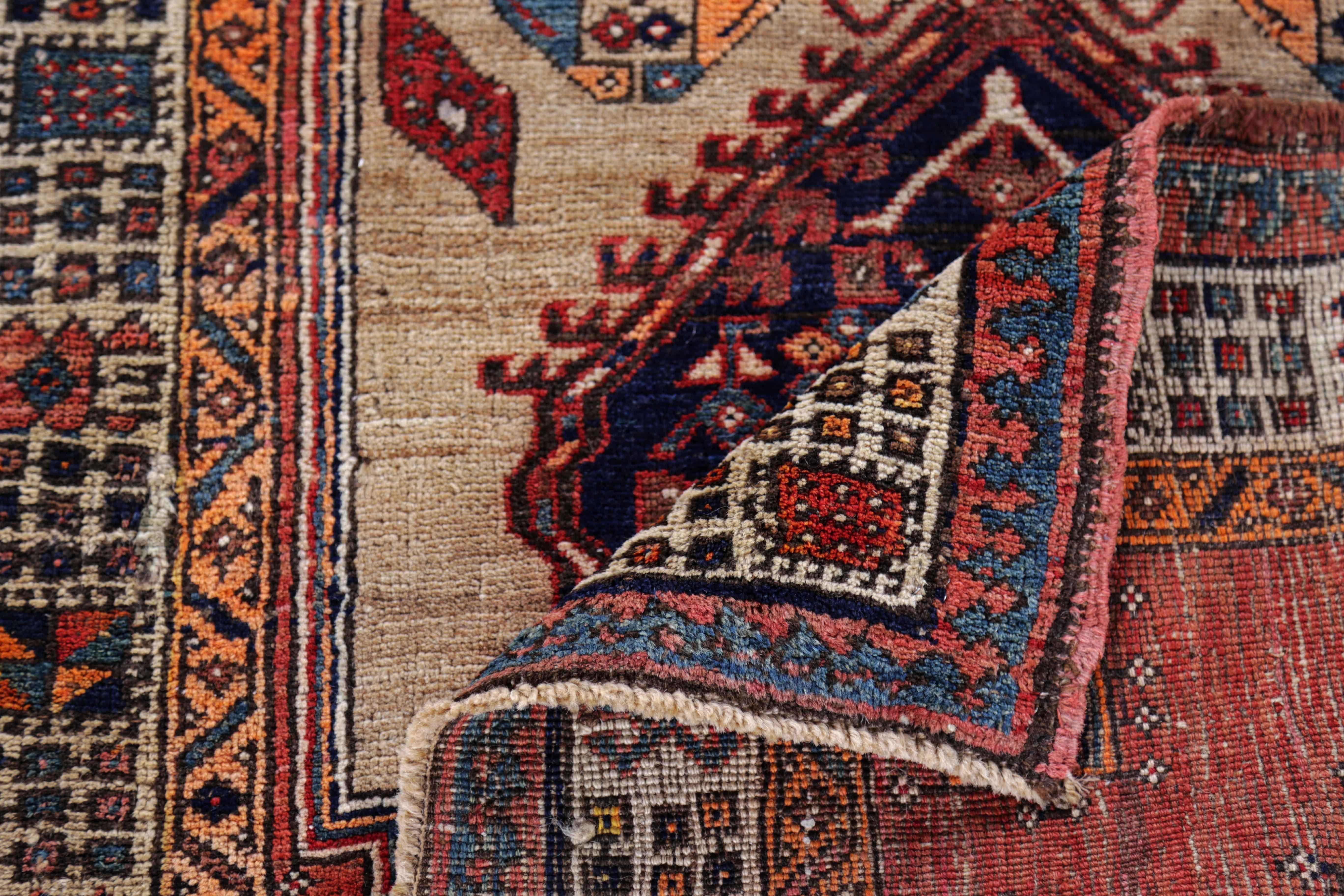 20th Century Antique Persian Area Rug Sarab Design For Sale