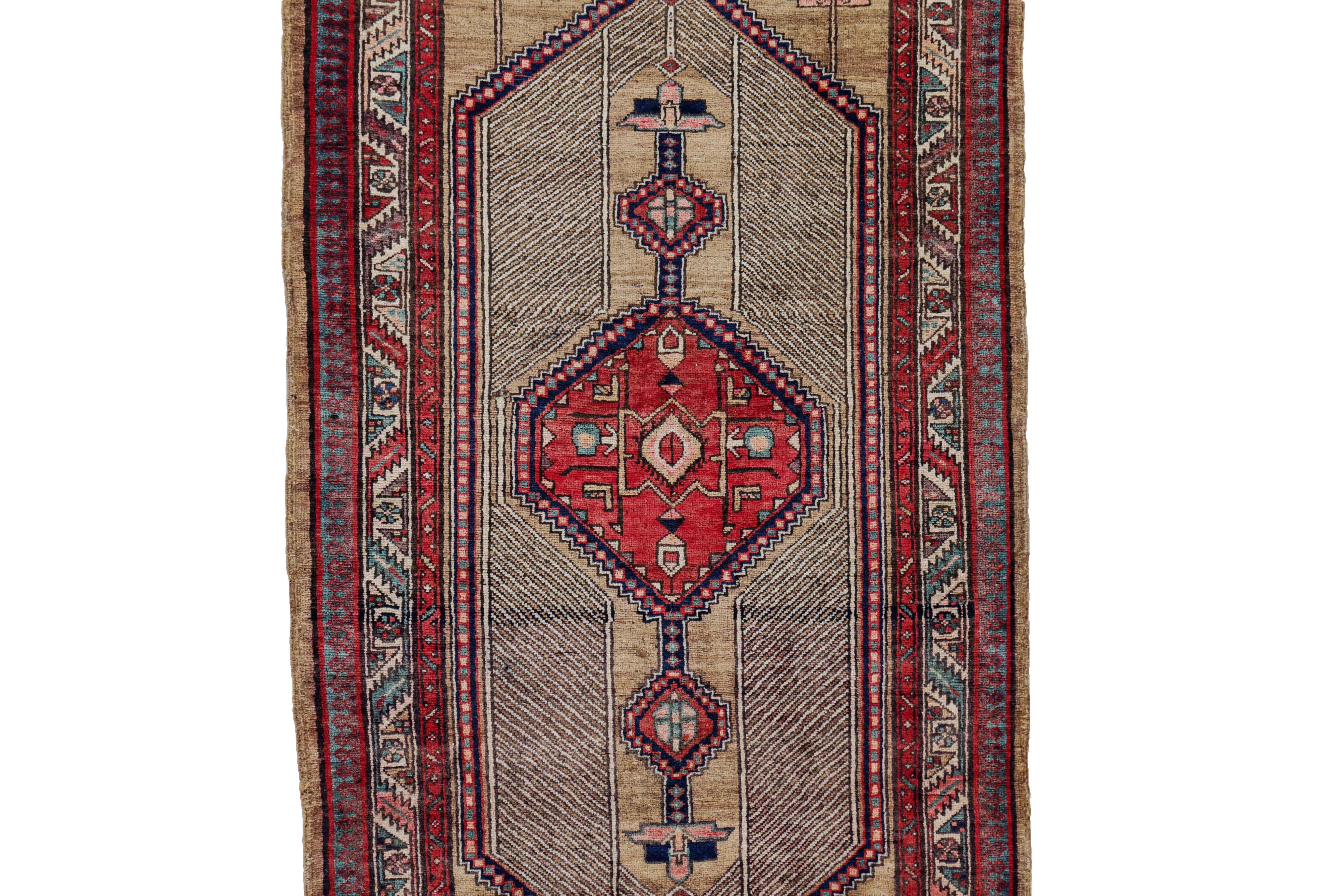 Other Antique Persian Area Rug Sarab Design For Sale