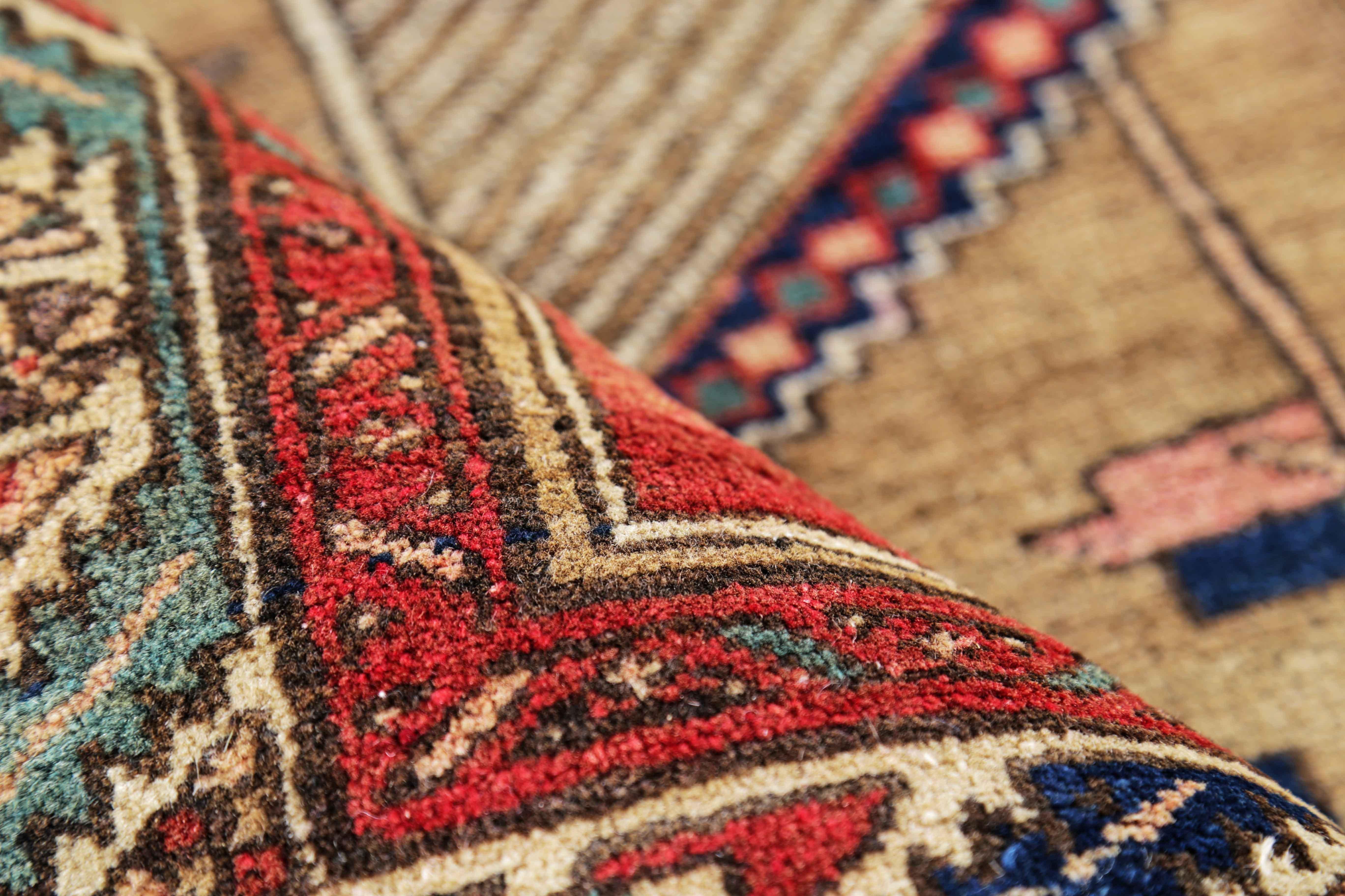 20th Century Antique Persian Area Rug Sarab Design For Sale