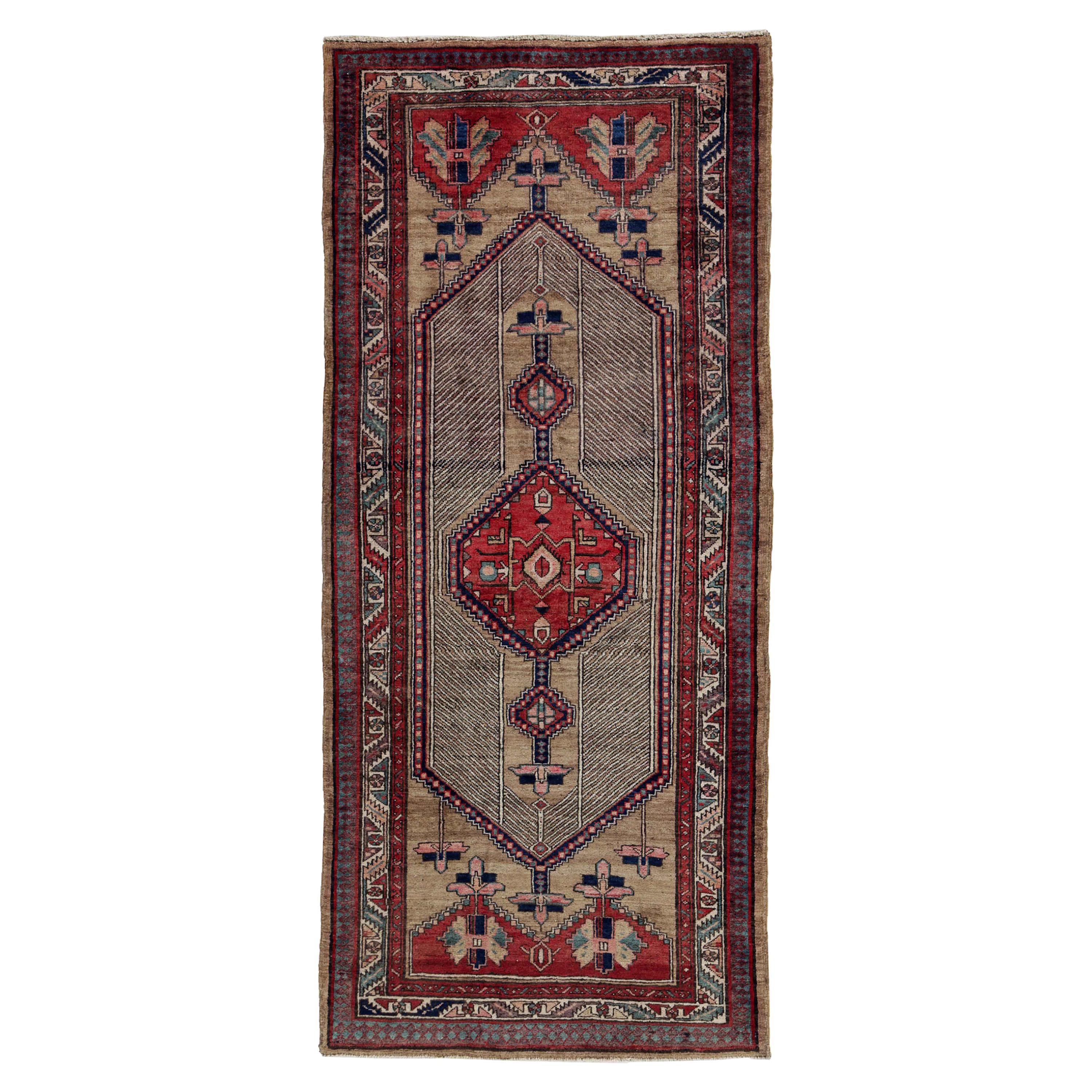 Antique Persian Area Rug Sarab Design For Sale