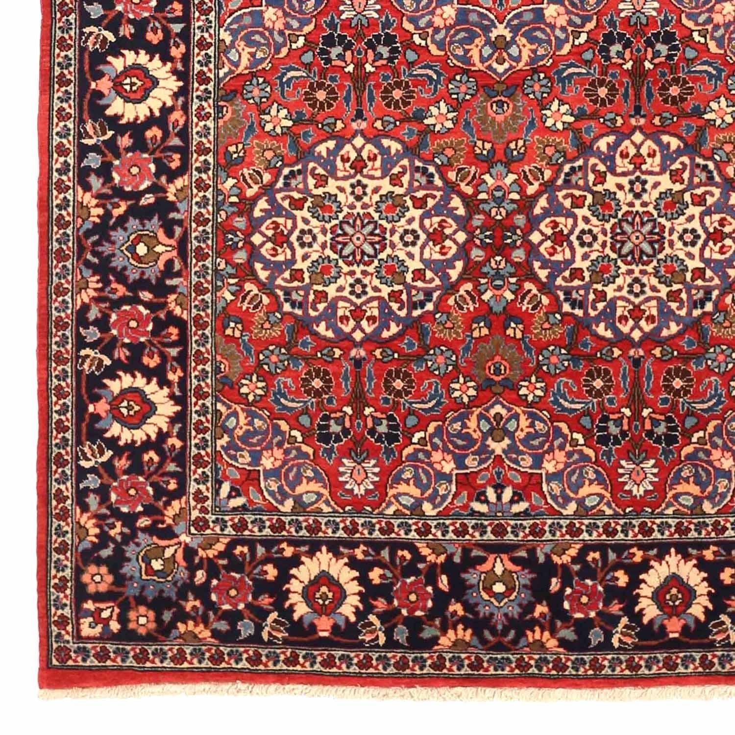 Other Antique Persian Area Rug Semnan Design For Sale