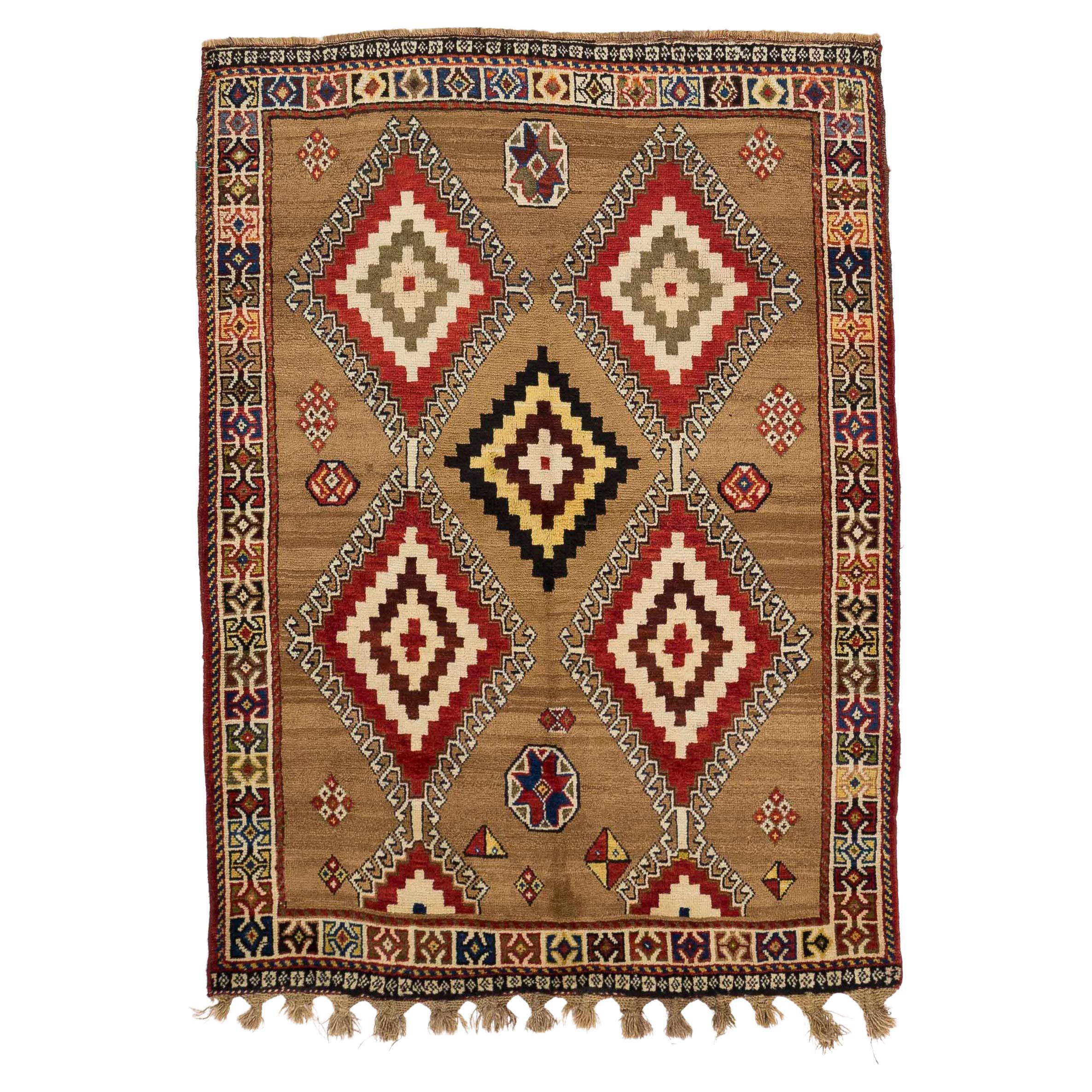 Antique Persian Area Rug Shiraz Design For Sale